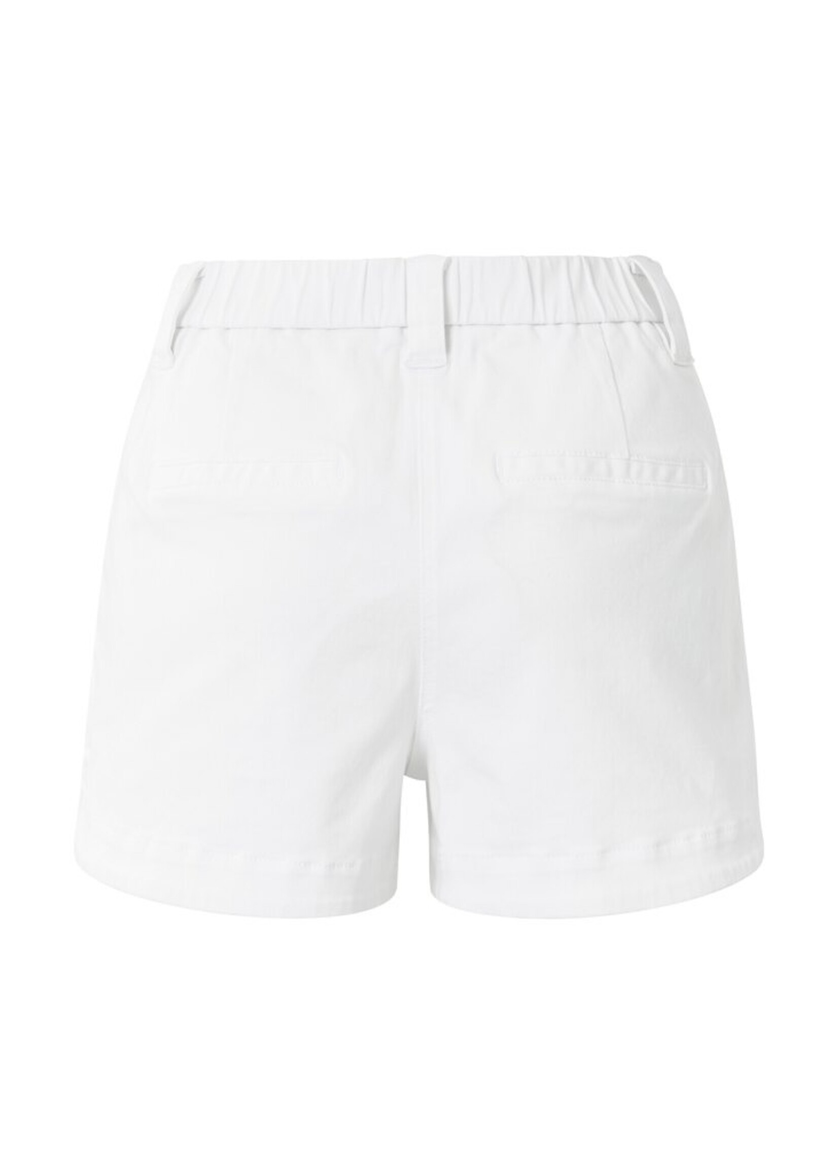 Yaya Yaya, Cargo shorts with patch pockets and elastic waistband, White, Size: