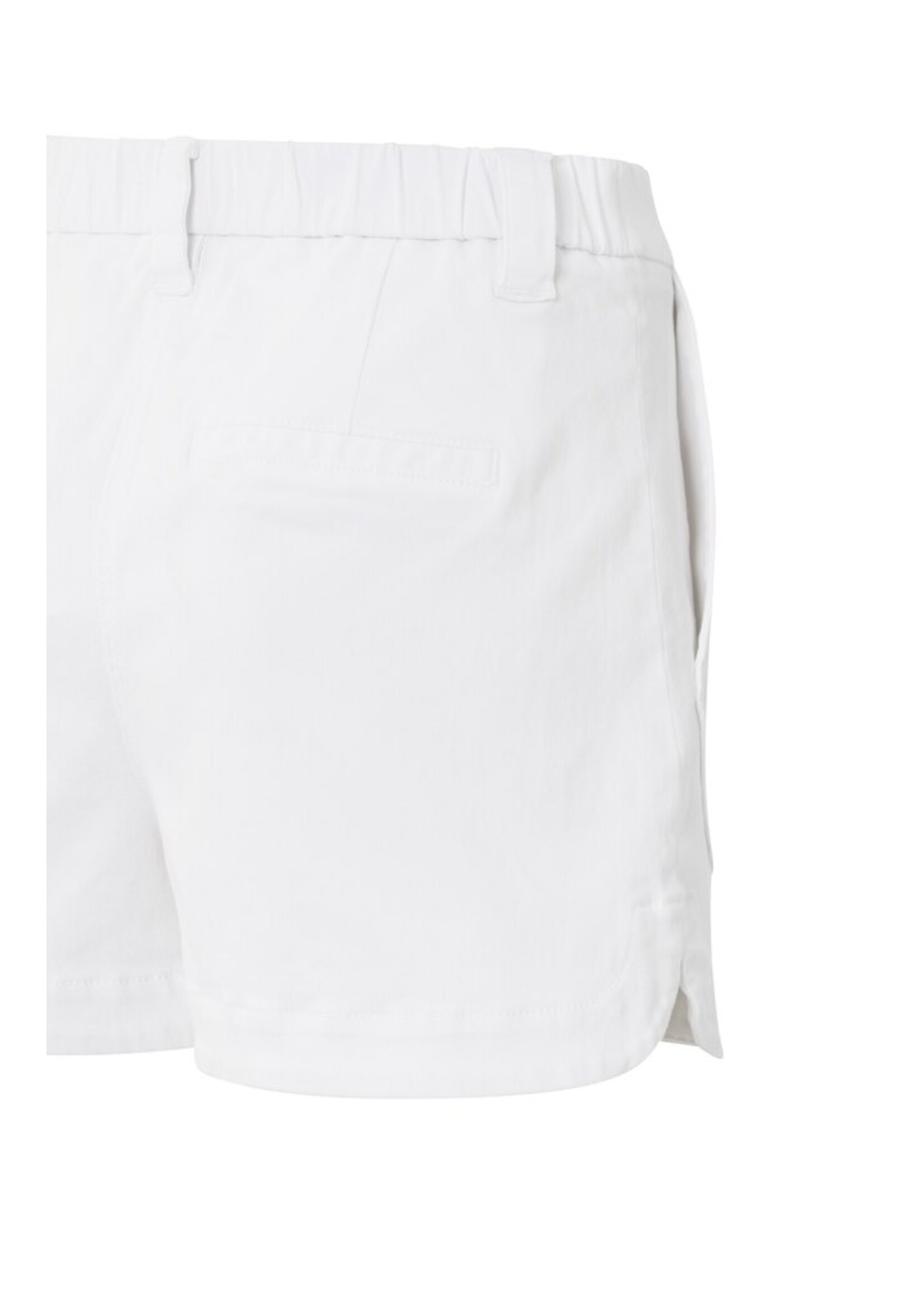 Yaya Yaya, Cargo shorts with patch pockets and elastic waistband, White, Size:
