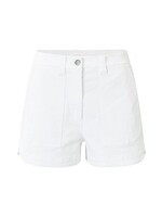 Yaya Yaya, Cargo shorts with patch pockets and elastic waistband, White, Size: