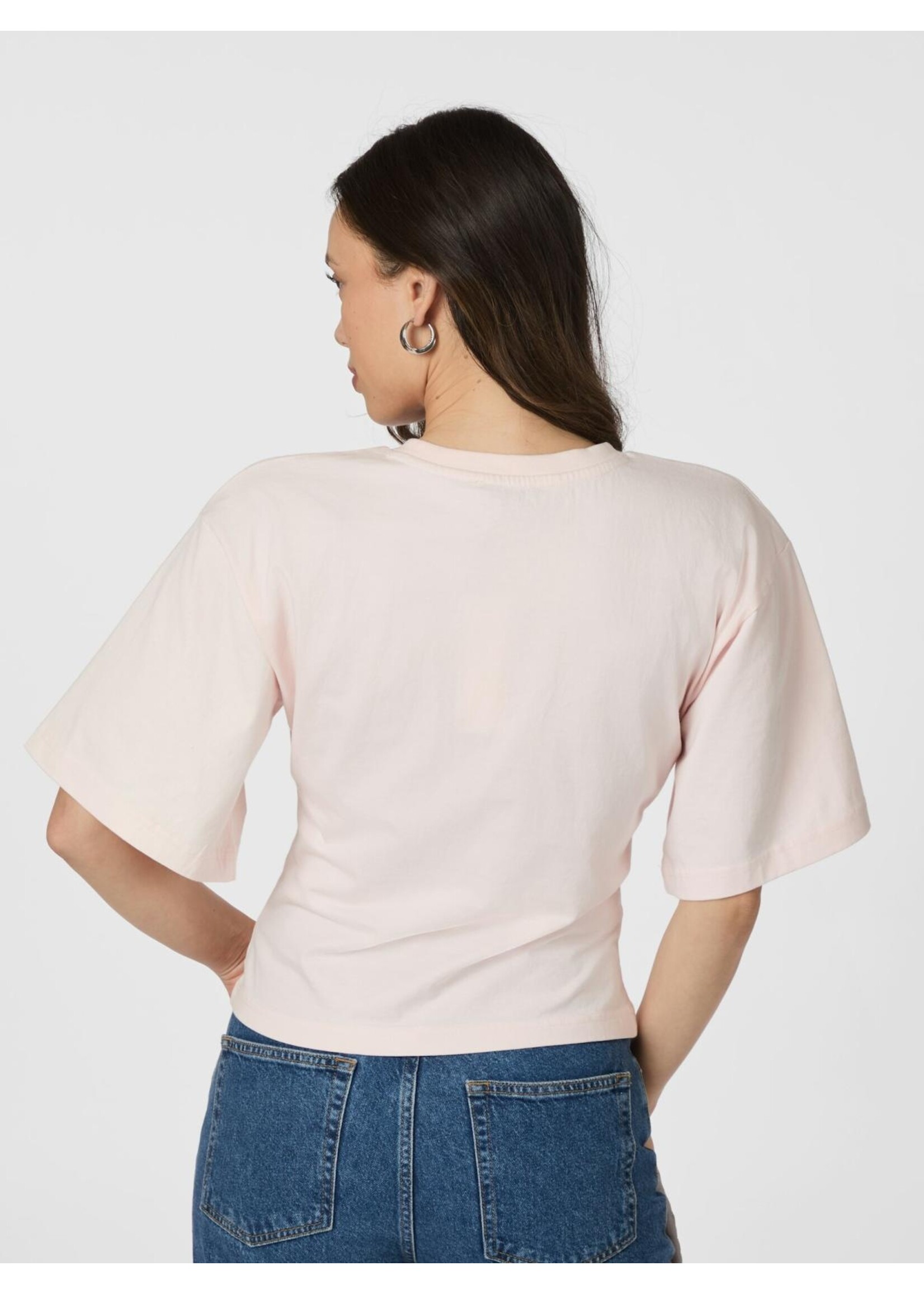 Neo Noir Neo Noir, Asha Boxy Tee, Light Pink, Size: