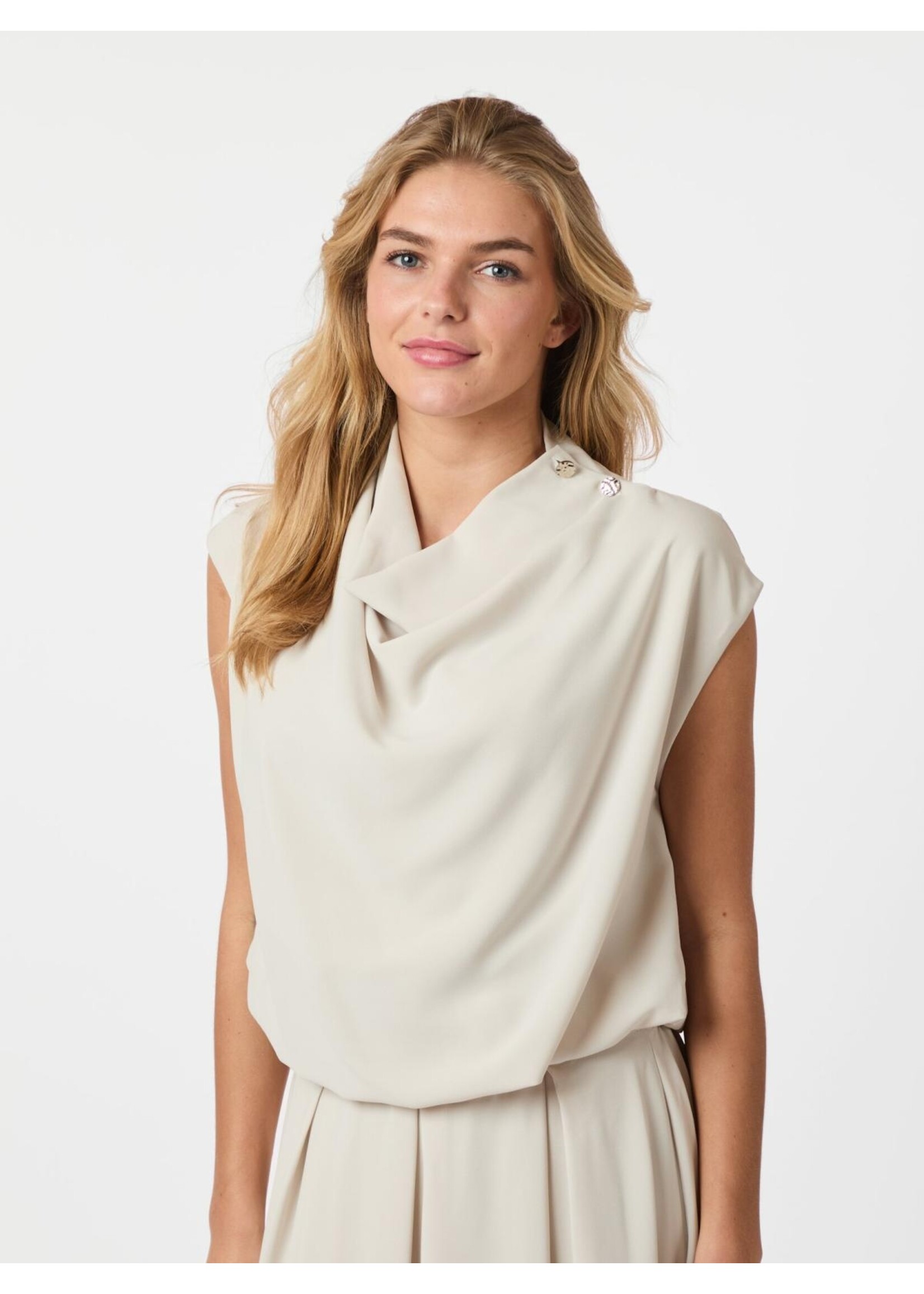 Neo Noir Neo Noir, Ellis Blouse, Ivory, Size: