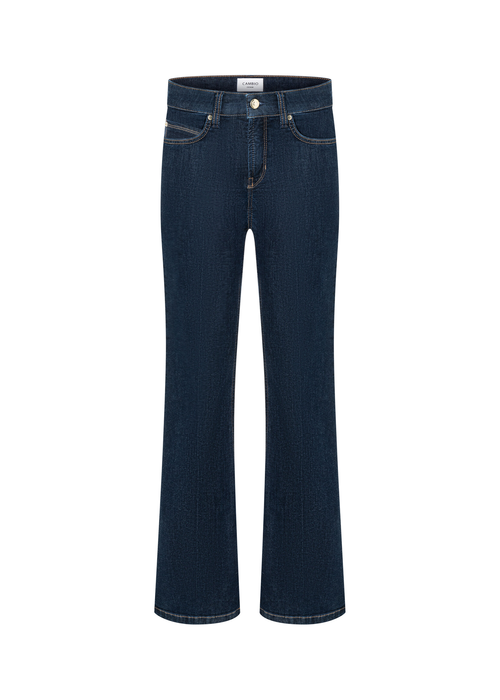 Cambio Cambio, Paris flared Damen lang Jeans, Dark Blue, Size: