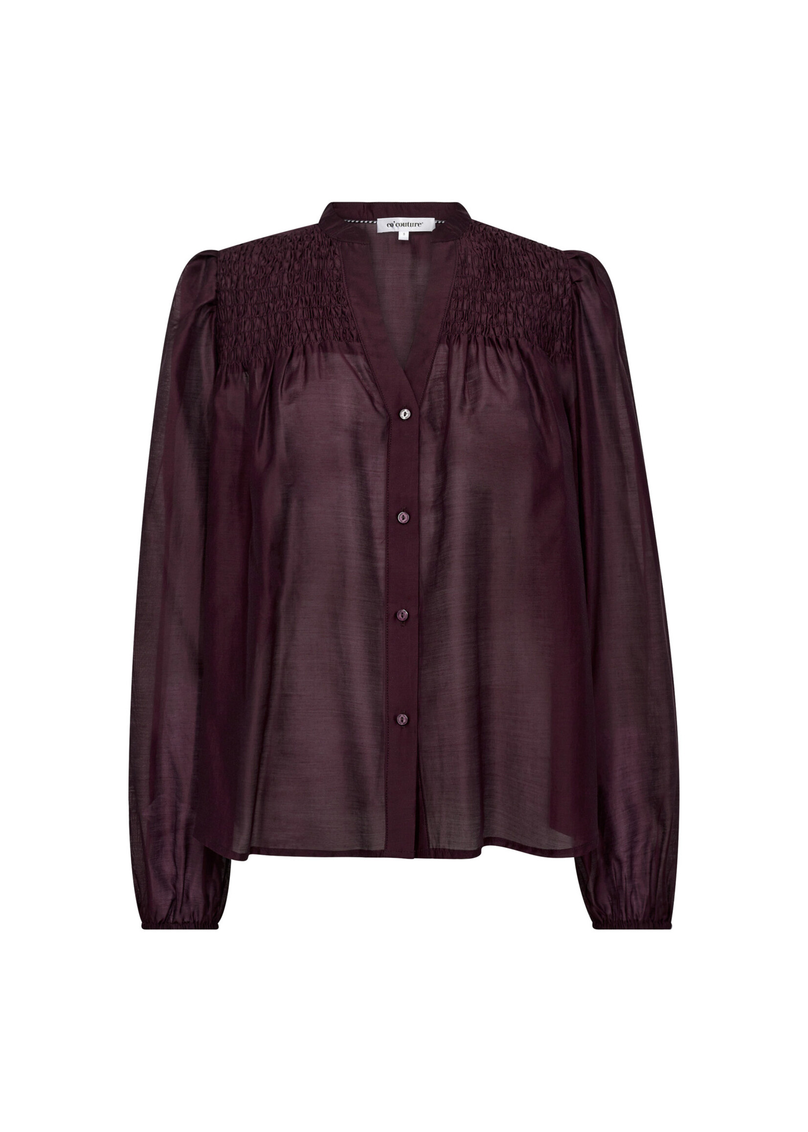 Co Couture Co'couture, TaffyCC Smock V-Shirt, Winered, Size: