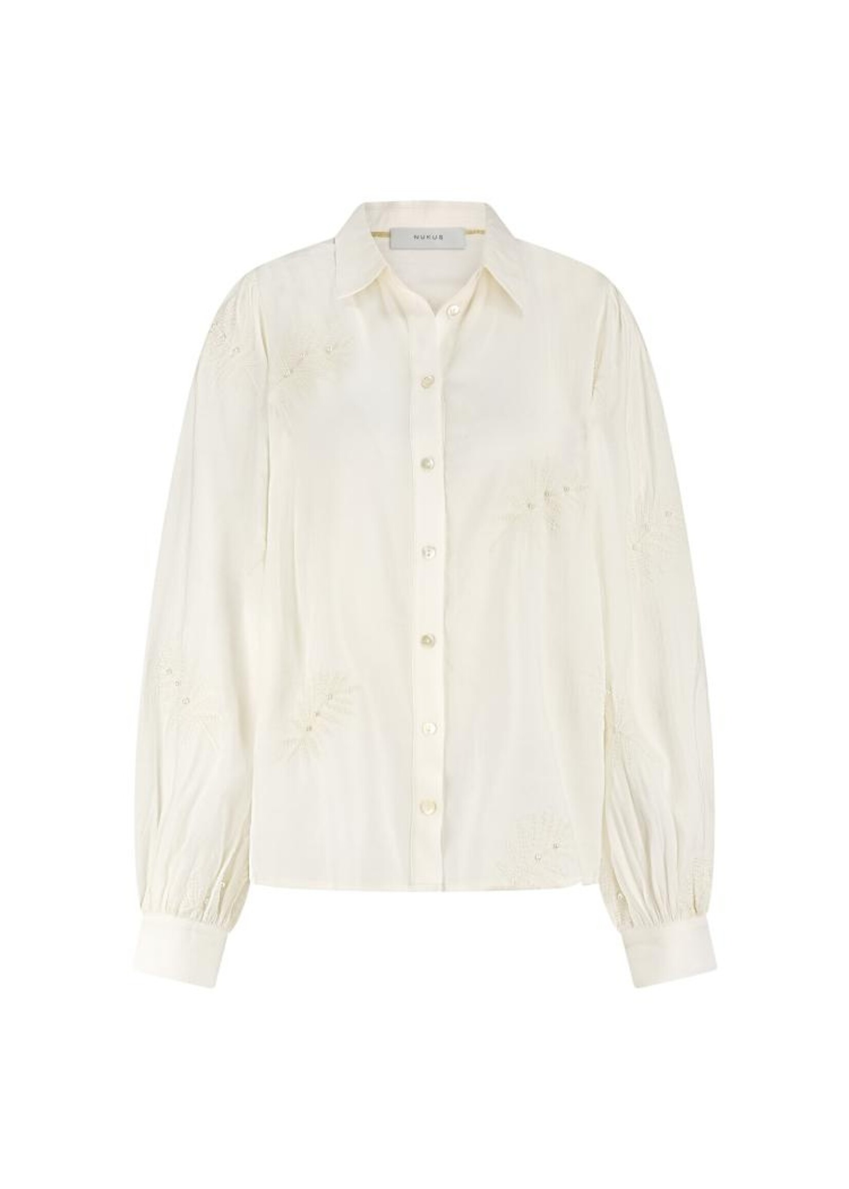 Nukus Nukus, Milanova Blouse Pearl, Off white, Size: