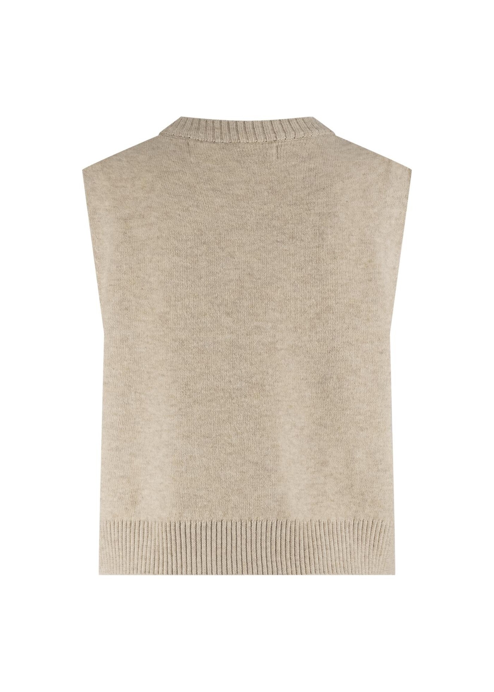 Nukus Nukus, Intarsia Spencer, Sand, Size: