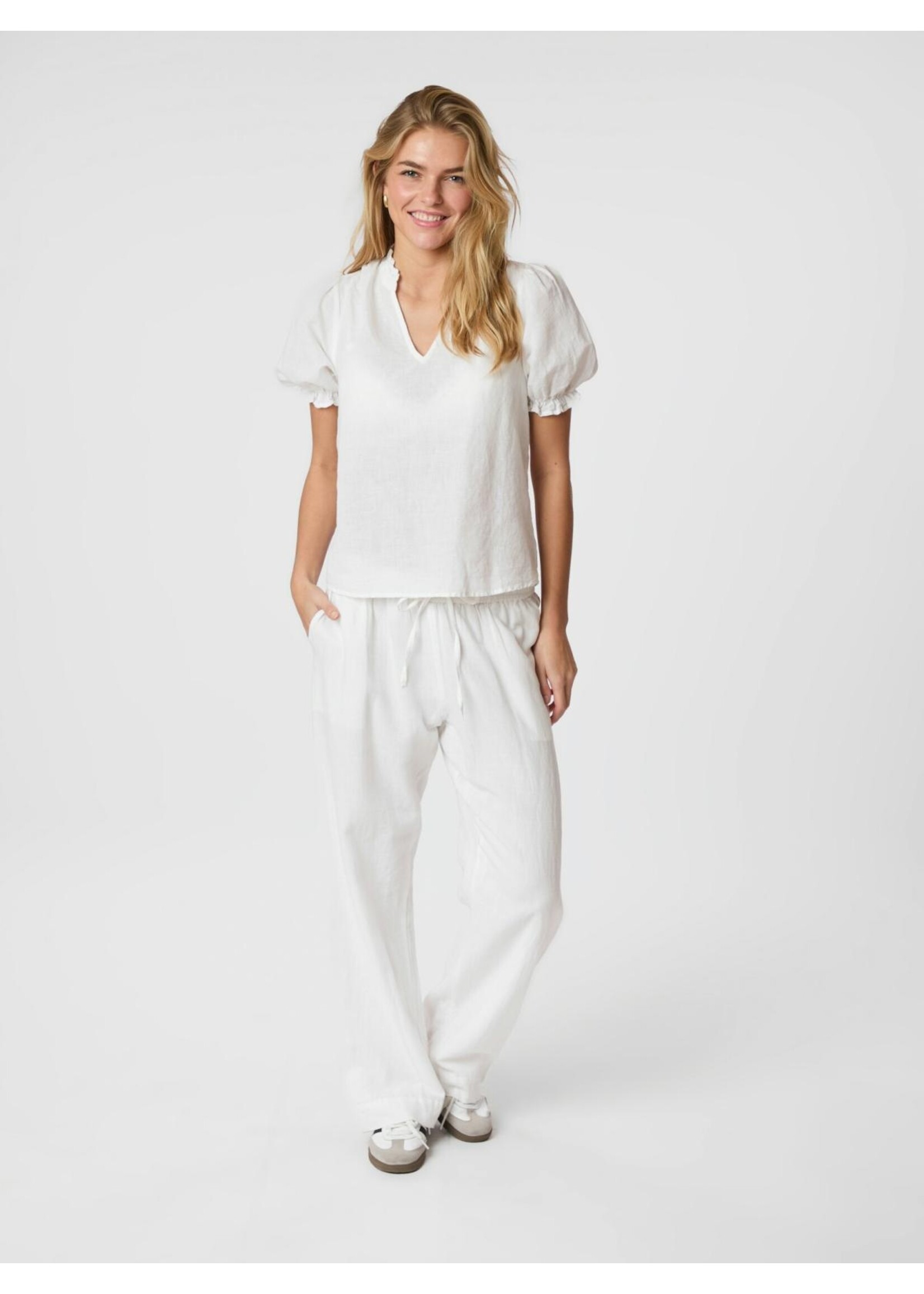 Neo Noir Neo Noir, Sonar Linen Pants, White, Size: