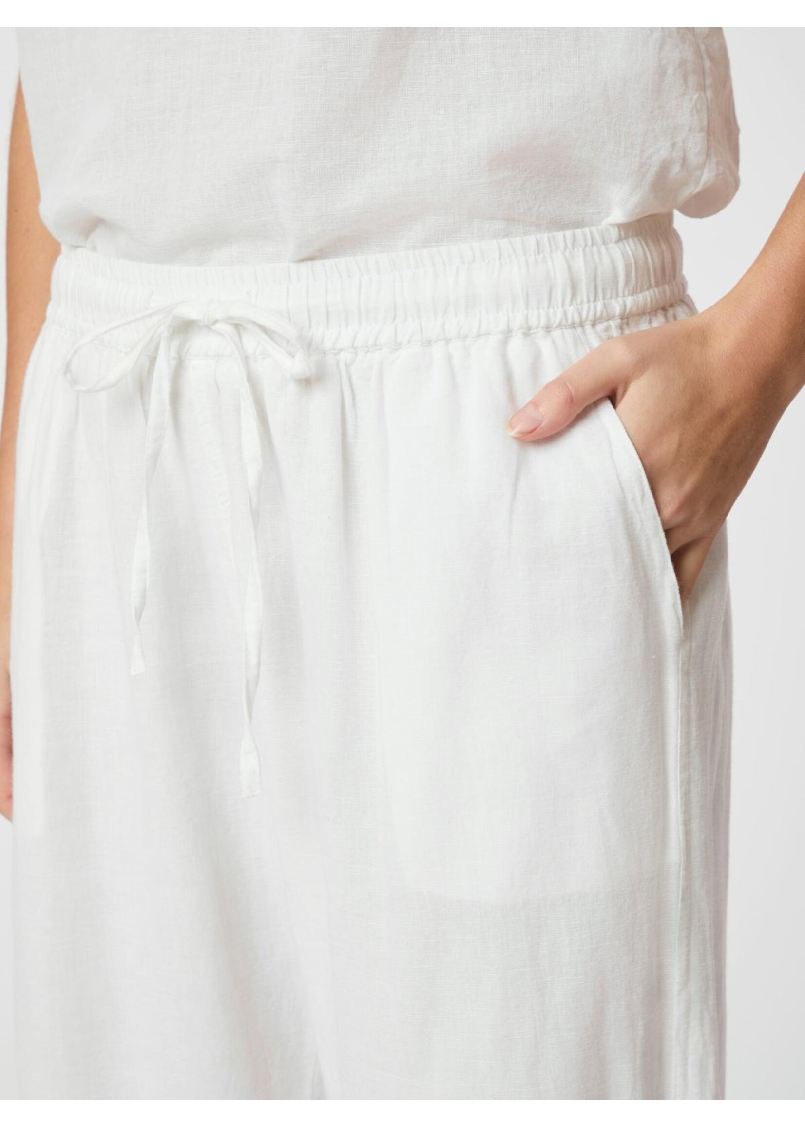 Neo Noir Neo Noir, Sonar Linen Pants, White, Size: