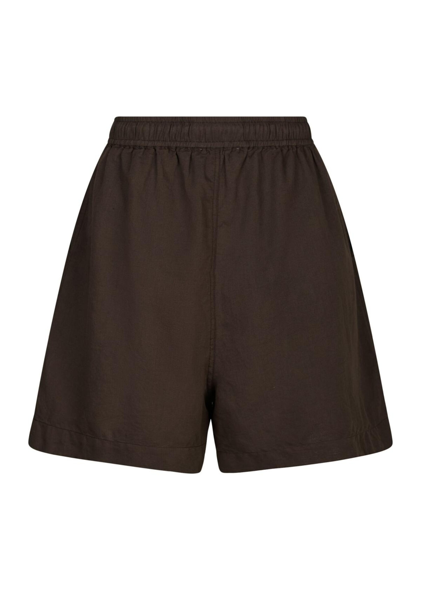 Neo Noir Neo noir, Shala Linen Shorts, Dark brown, Size: