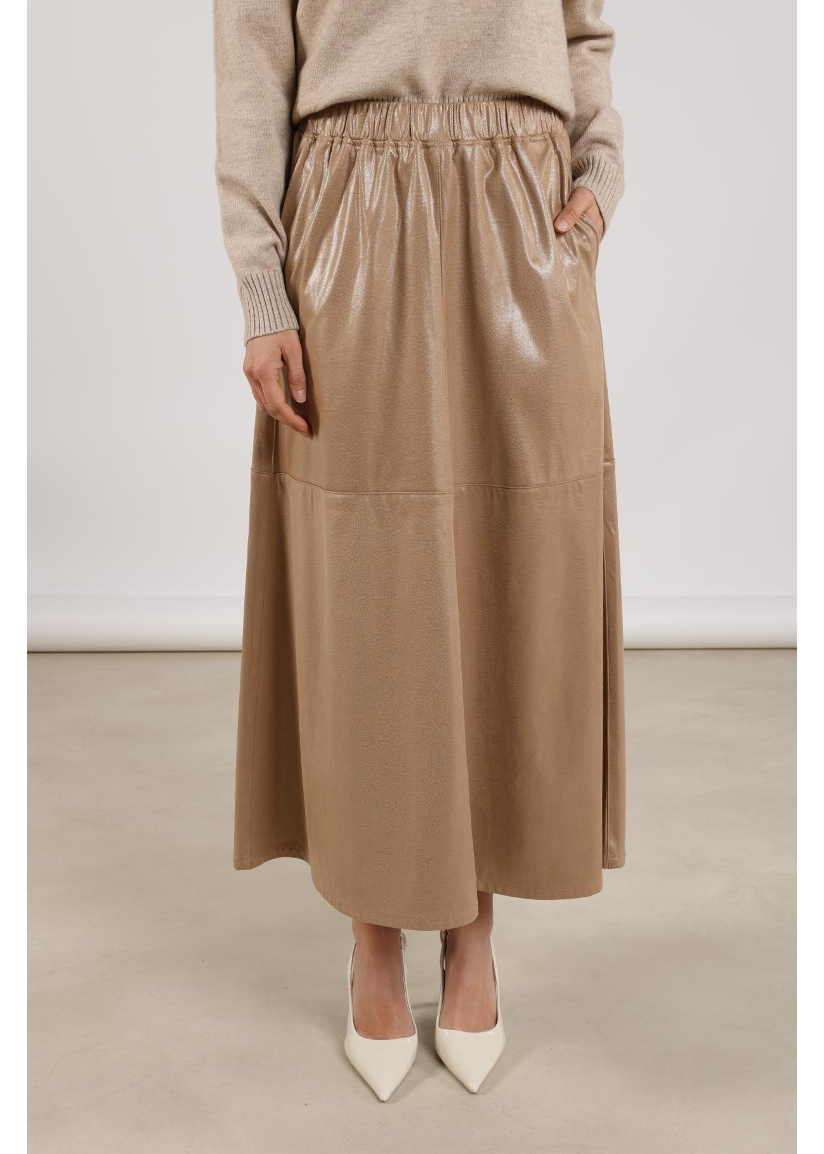 Nukus Nukus, Montreal Skirt Shiny, Sand, Size: