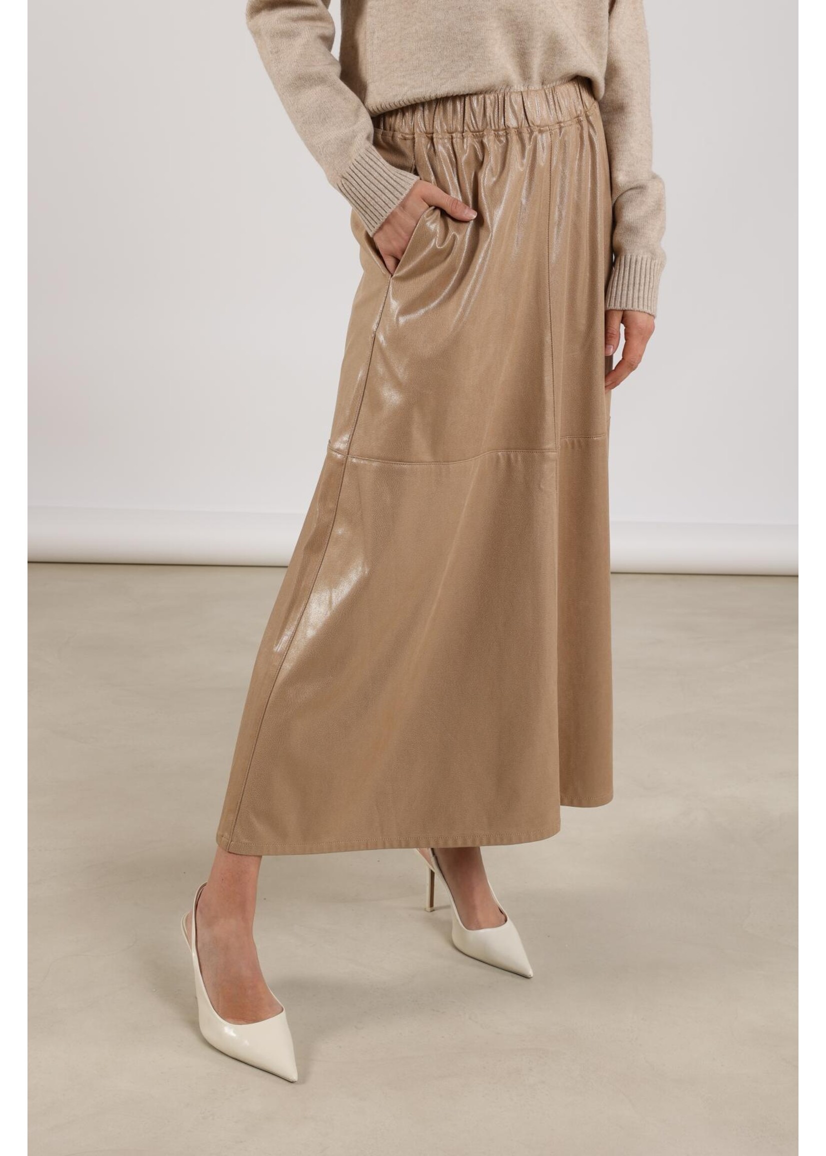 Nukus Nukus, Montreal Skirt Shiny, Sand, Size: