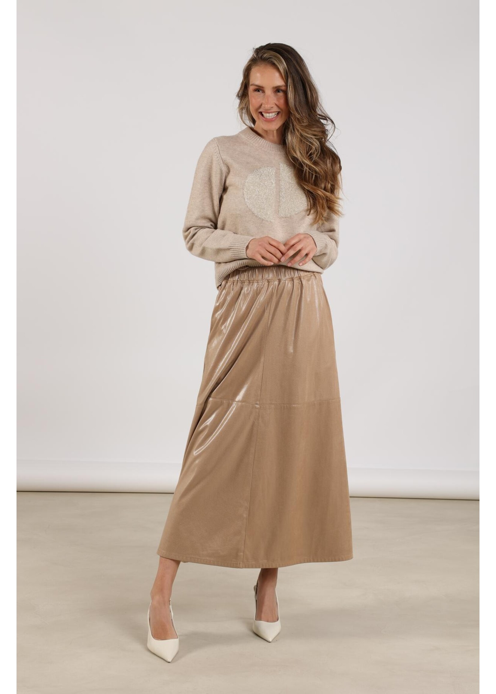 Nukus Nukus, Montreal Skirt Shiny, Sand, Size: