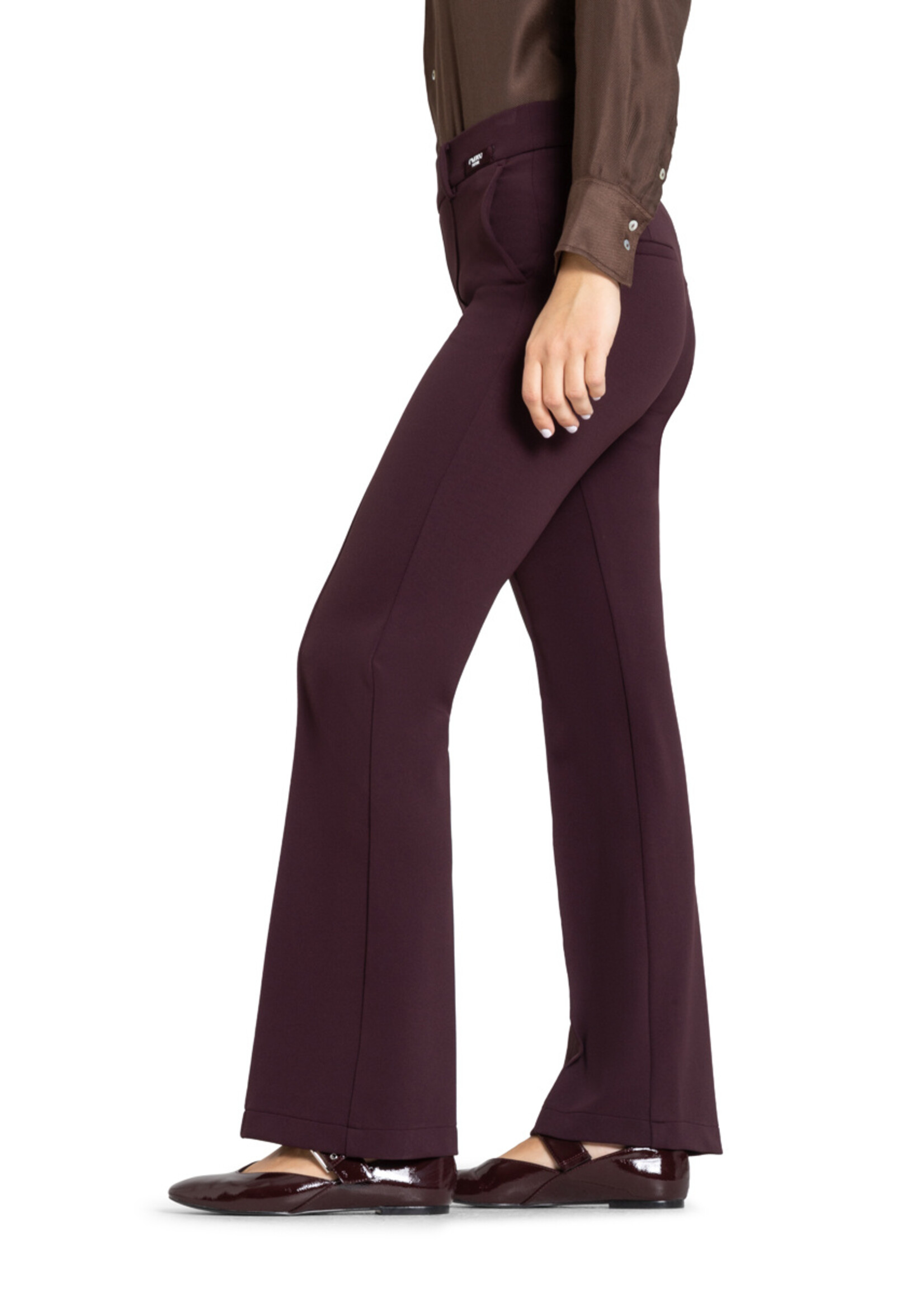 Cambio Cambio, Francoise ladies pants long, Bordeaux, Size: