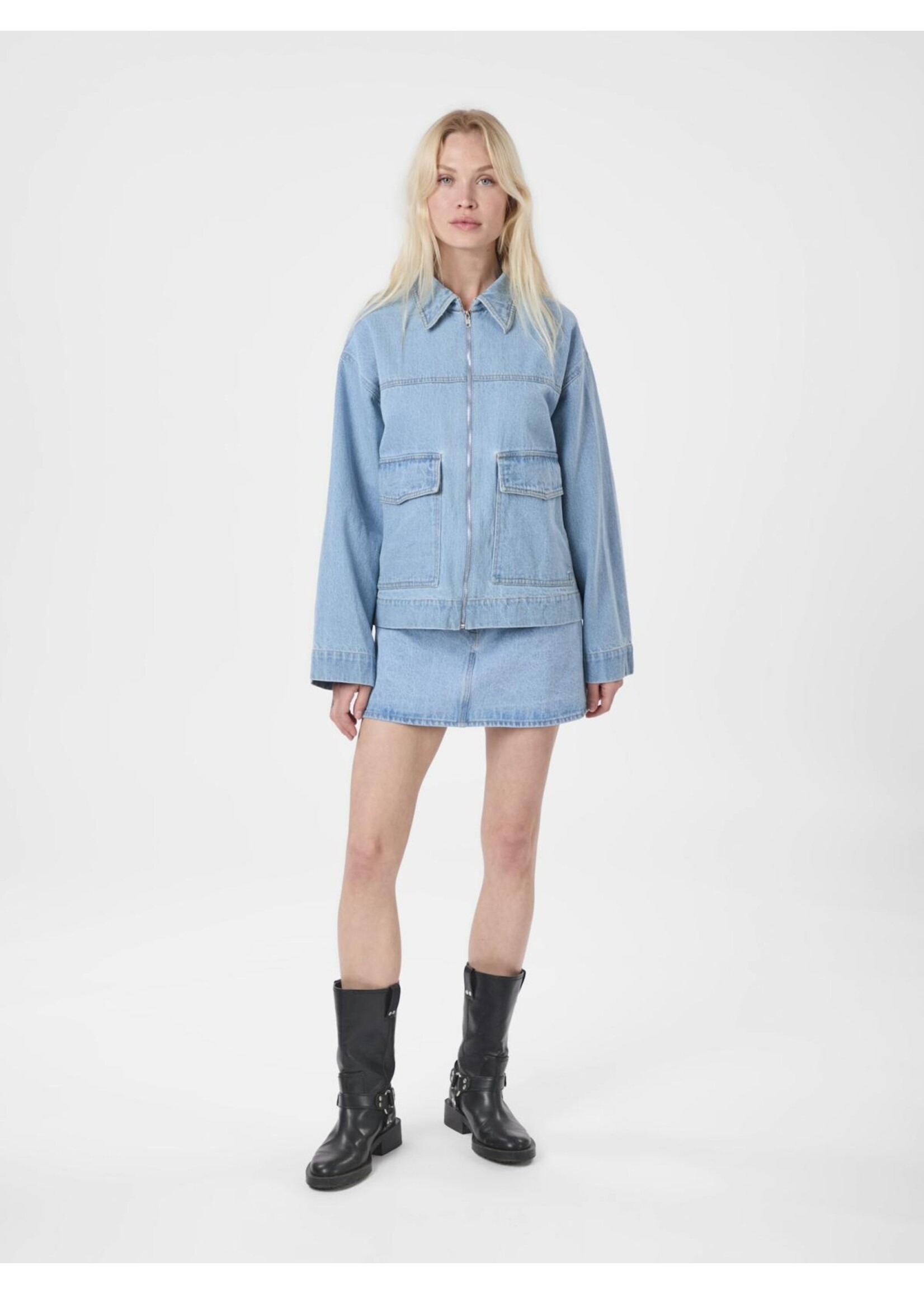 Neo Noir Neo Noir, Titan Denim Jacket, Light blue, Size: