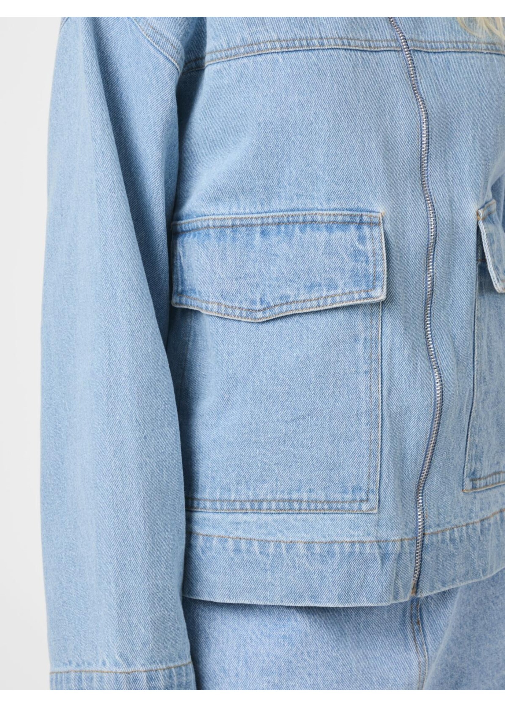 Neo Noir Neo Noir, Titan Denim Jacket, Light blue, Size: