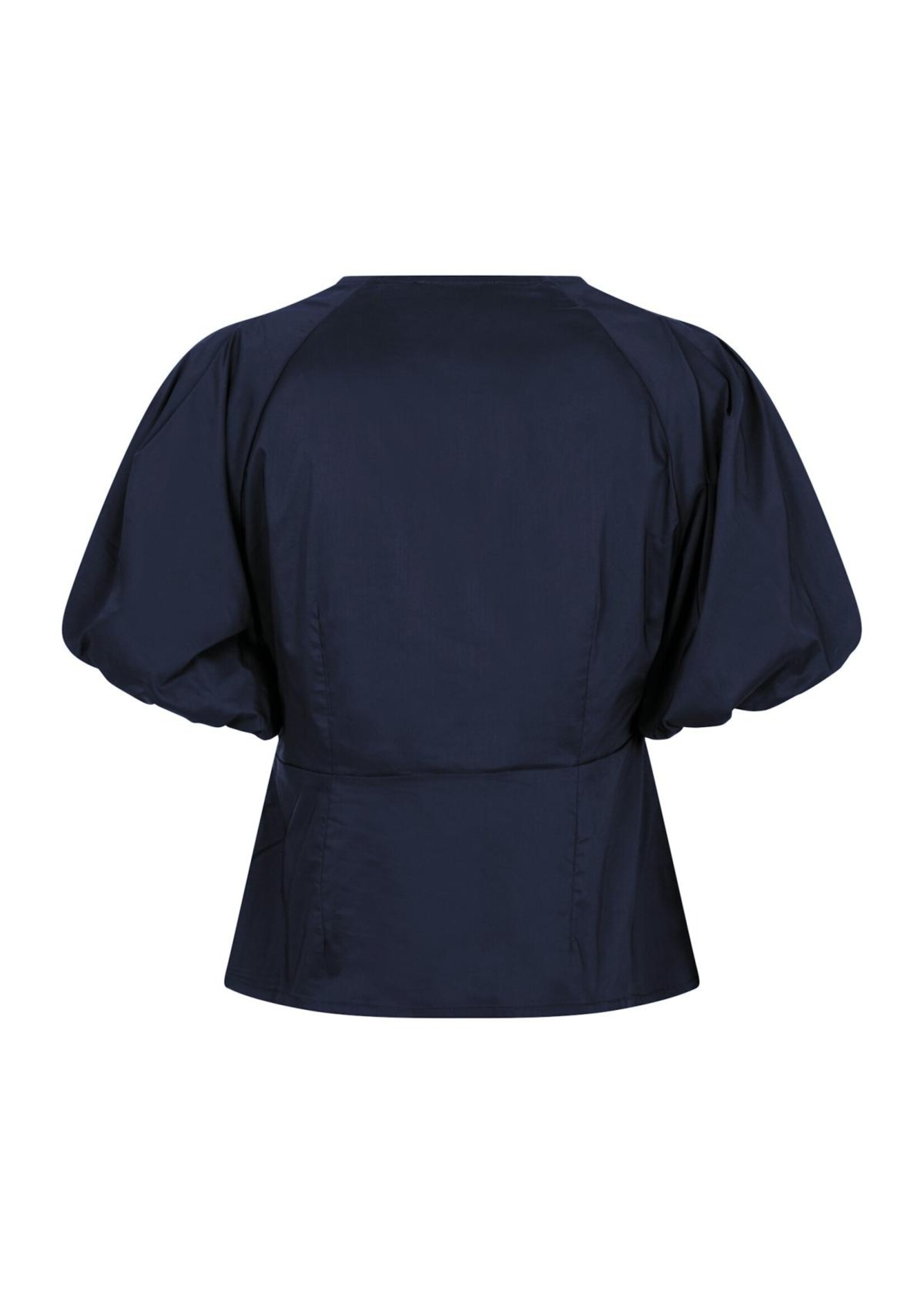 Neo Noir Neo Noir, Irina Structure Blouse, Navy, Size: