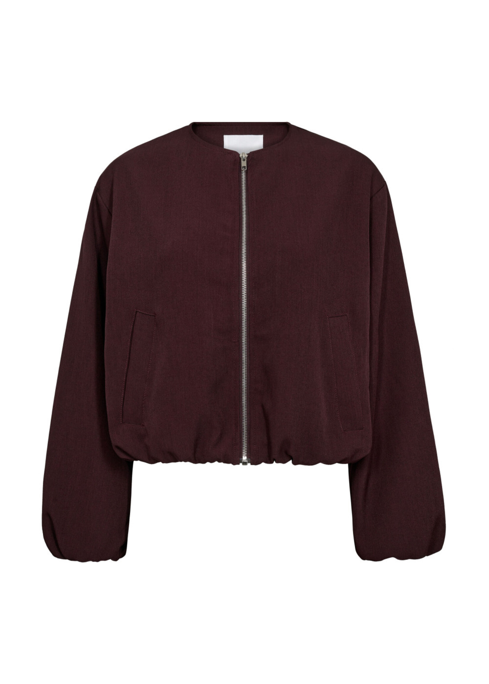 Co Couture Co’Couture, LunaCC Balloon Zip Jacket, Wine red, Size: