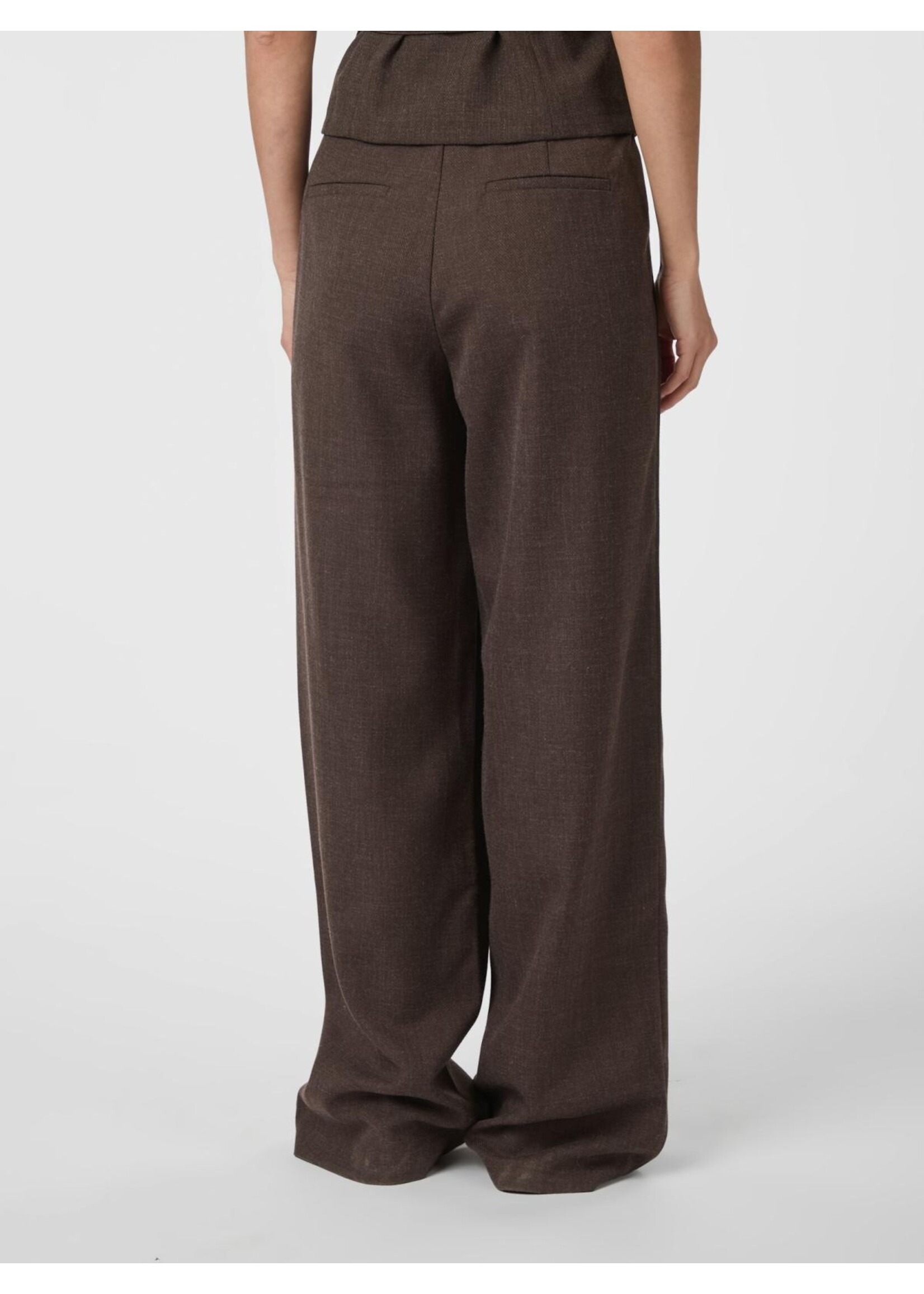Neo Noir Neo Noir, Emmett Melange Pants, Brown Melange, Size: