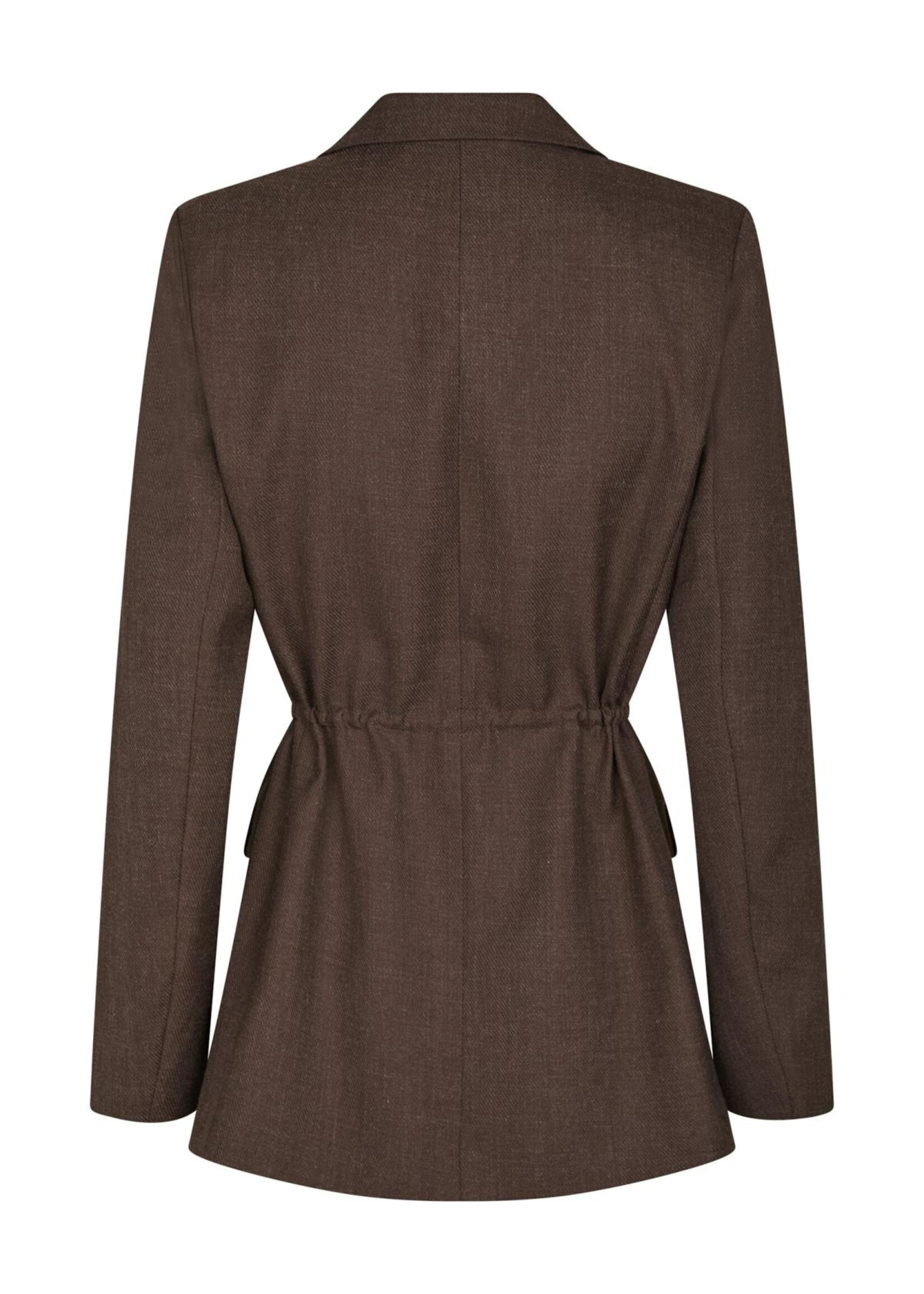 Neo Noir Neo Noir, Jemmie Melange Blazer, Dark Brown, Size: