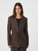 Neo Noir Neo Noir, Jemmie Melange Blazer, Dark Brown, Size:
