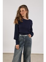 Nukus Nukus, Mulberry Pullover Lurex, Navy, Size: