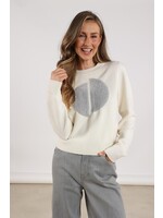 Nukus Nukus, Intarsia Pullover, Off white, Size: