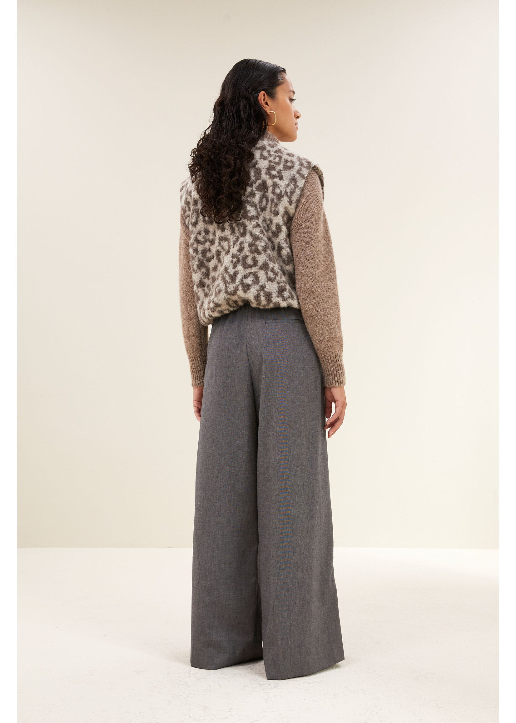 By-Bar By-Bar, Maggie sleeveless leo jacket, Leopard print, Size: