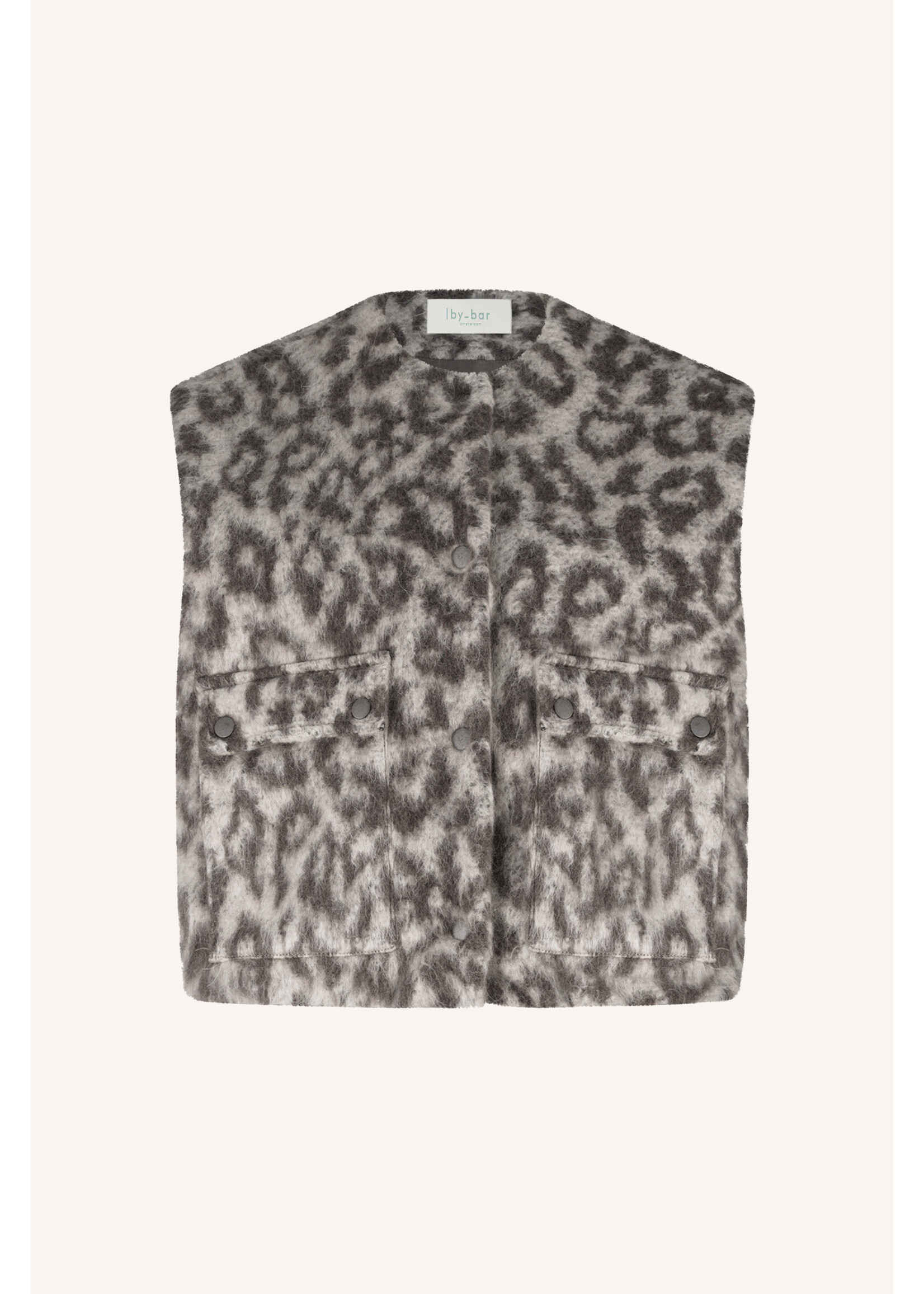 By-Bar By-Bar, Maggie sleeveless leo jacket, Leopard print, Size: