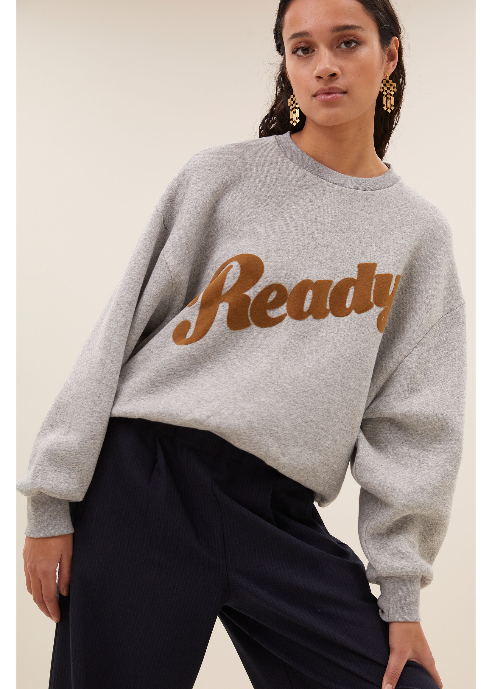 By-Bar By-Bar, Bibi Ready sweater, Grey melange, Size: