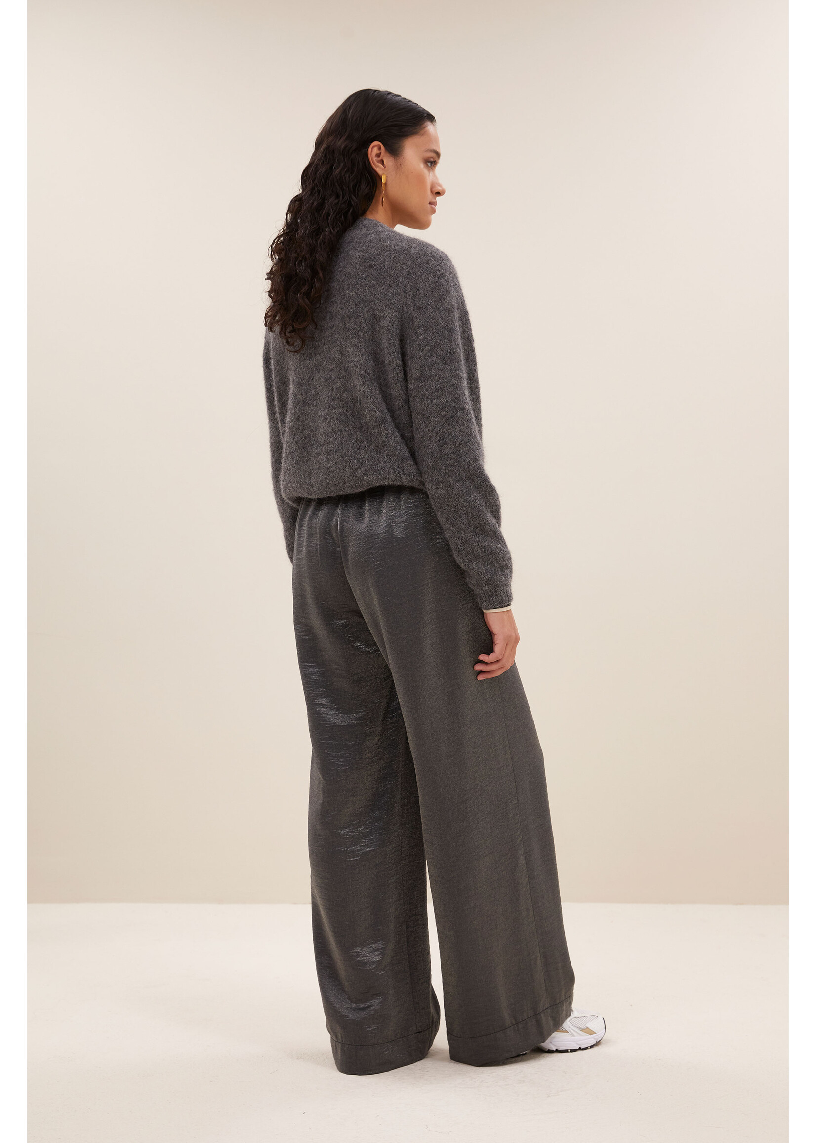 By-Bar By-Bar, Benji metallic pants, Metallic silver, Size