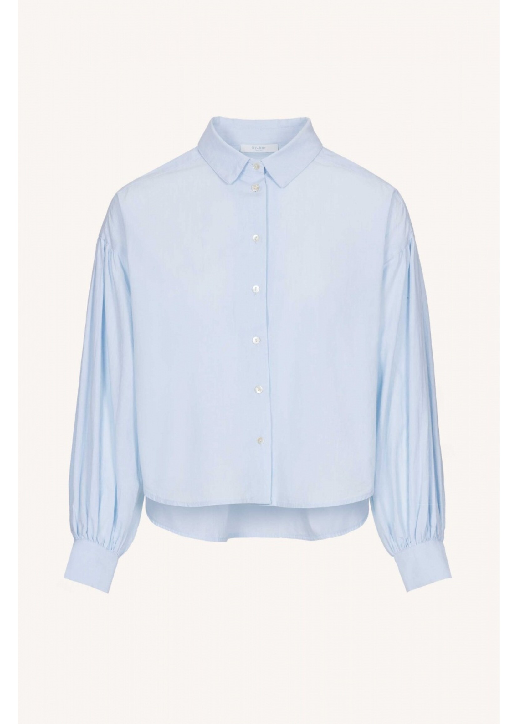 By-Bar By-Bar, Sarah short chambray blouse, Light Blue, Size: