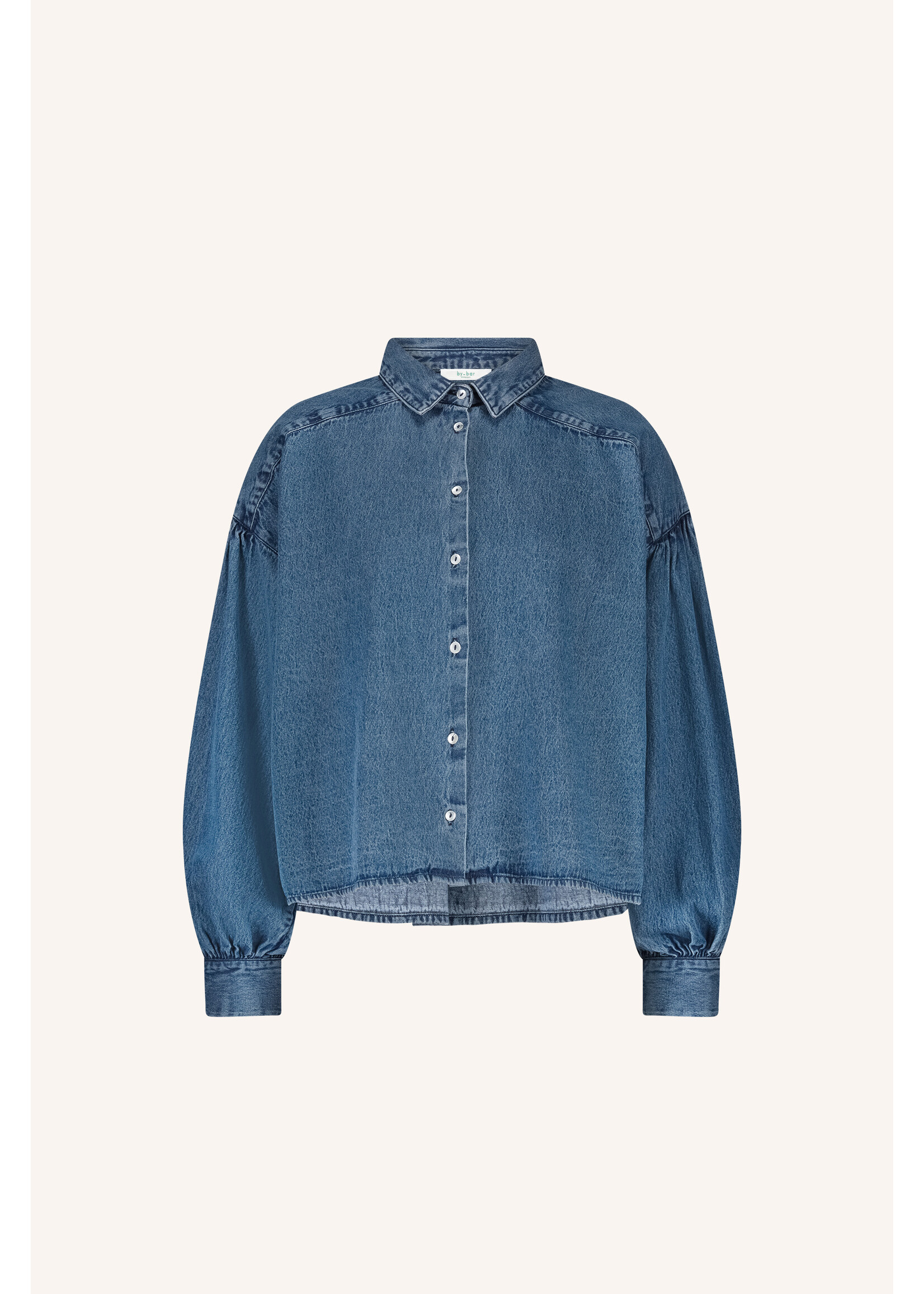 By-Bar By-Bar, Sarah short denim blouse, Medium denim, Size: