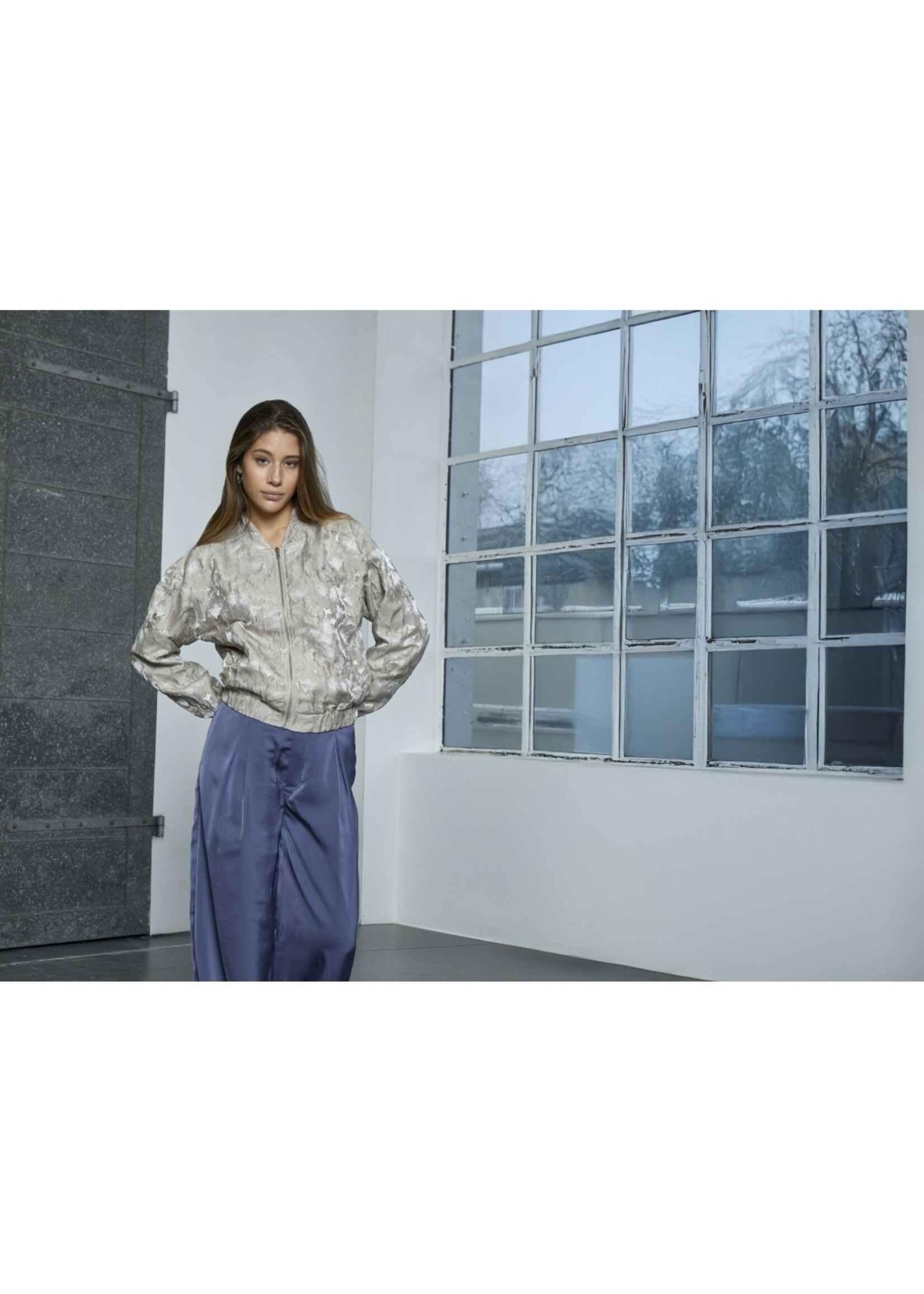 Minus Minus, MSMirelle Short Jacket,  String Grey, Size: