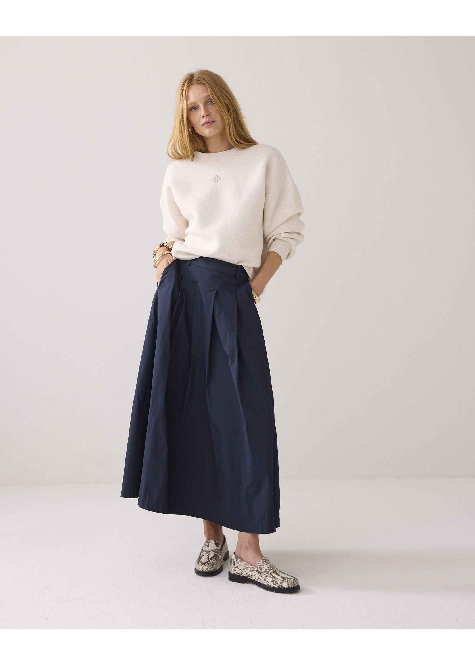 Summum Summum, Sweatshirt Soft sweat, Ivory, Size: