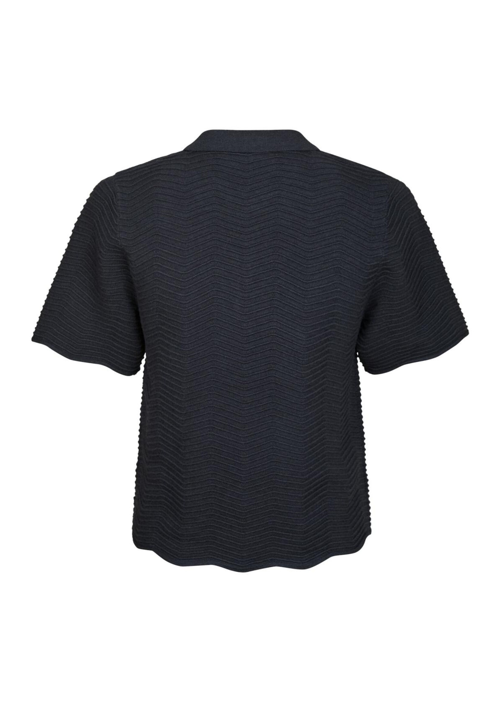 Neo Noir Neo Noir, Soko Wave Knit Tee, Midnight Blue, Size: