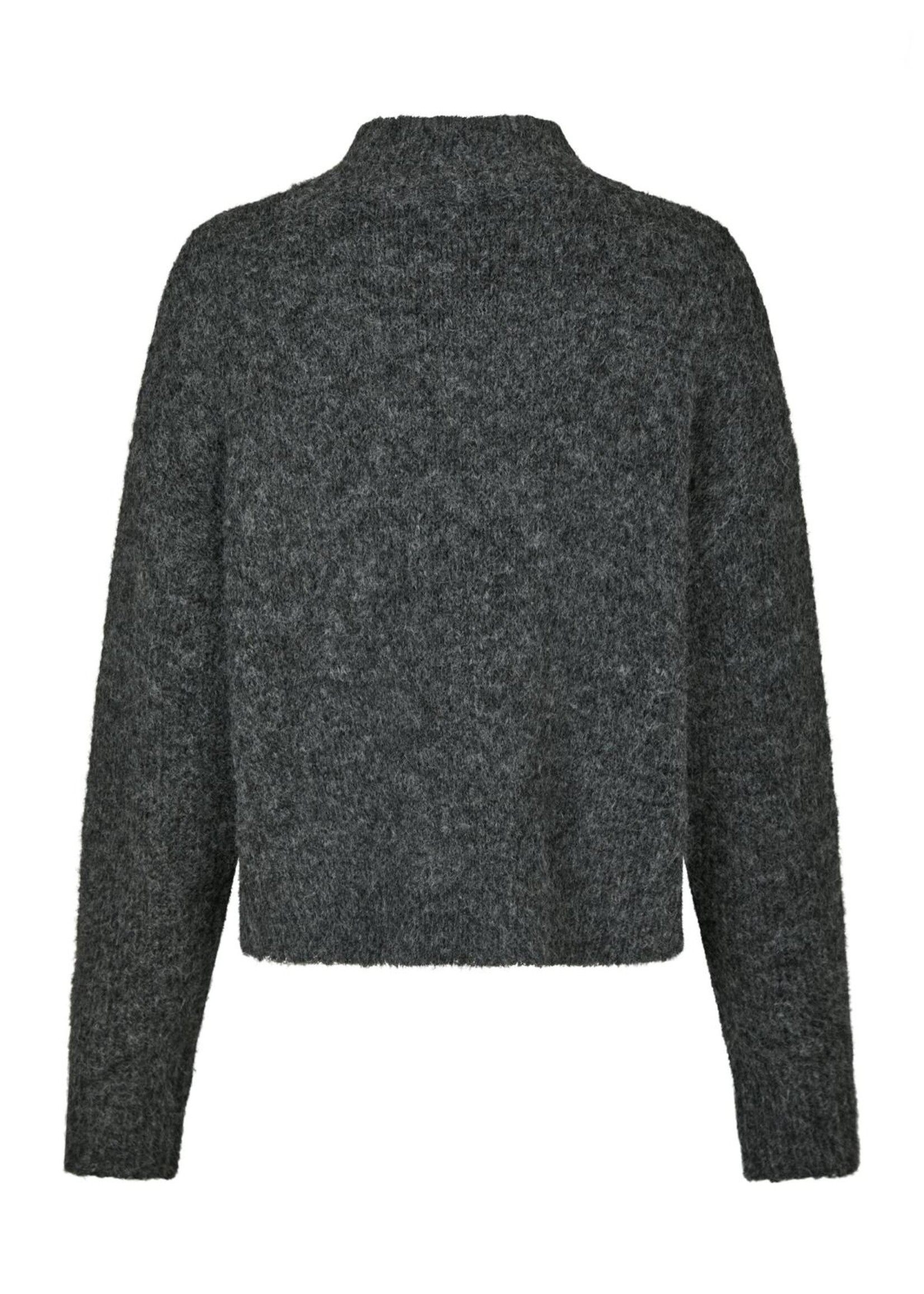 Neo Noir Neo Noir, Paulina Fluffy Knit Blouse, Antracit, Size: