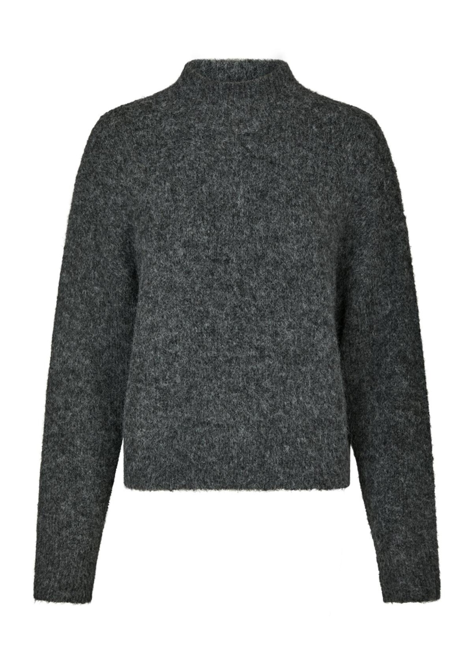 Neo Noir Neo Noir, Paulina Fluffy Knit Blouse, Antracit, Size: