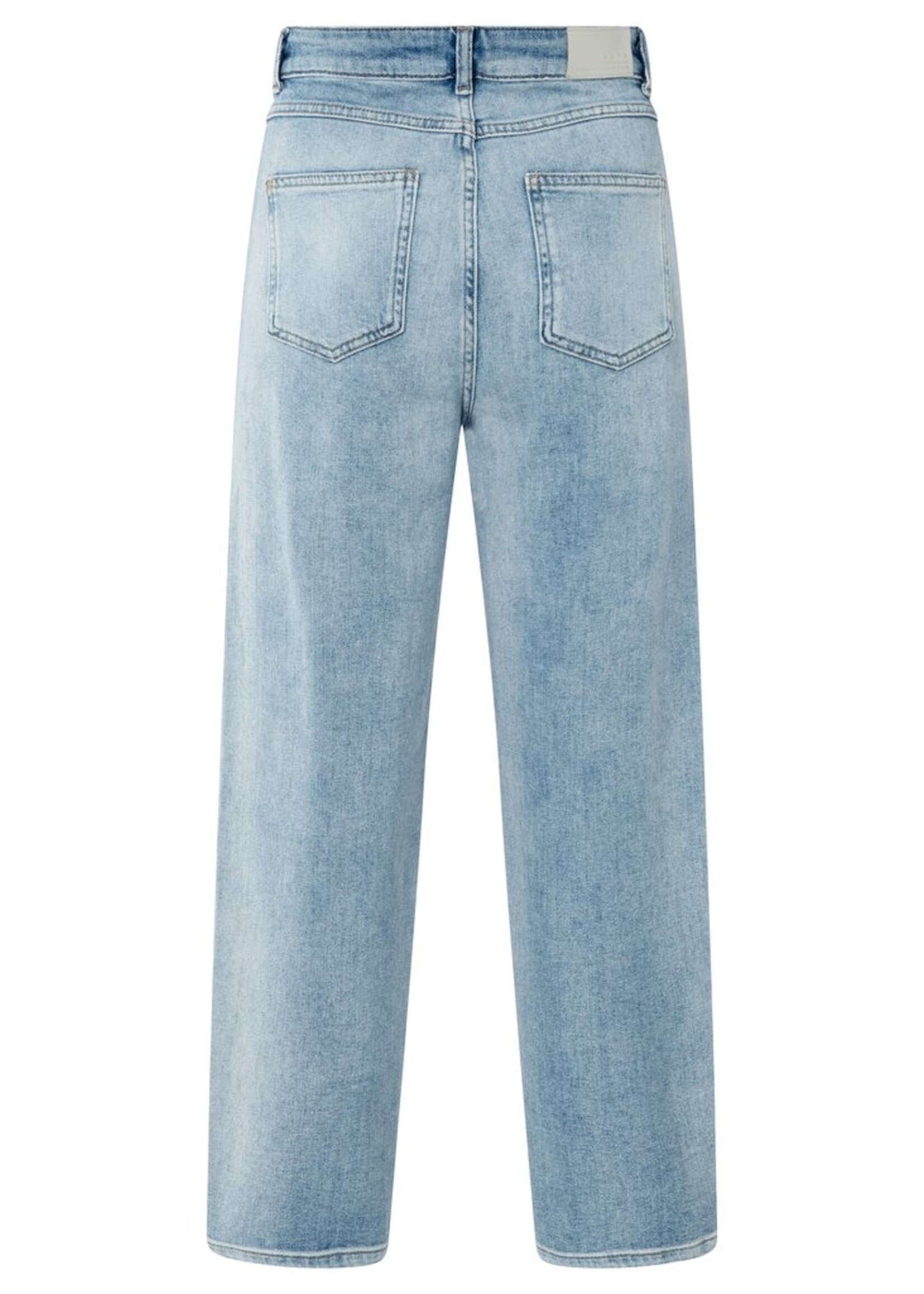 Yaya Yaya, Losvallende jeans met hoge taille, Light blue, Size: