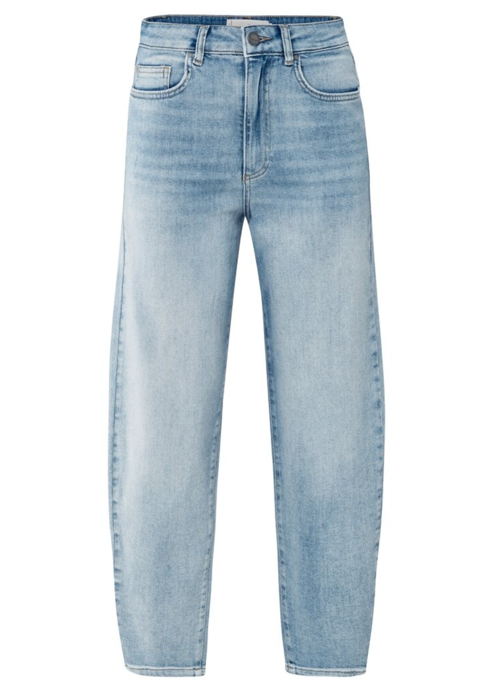 Yaya Yaya, Losvallende jeans met hoge taille, Light blue, Size: