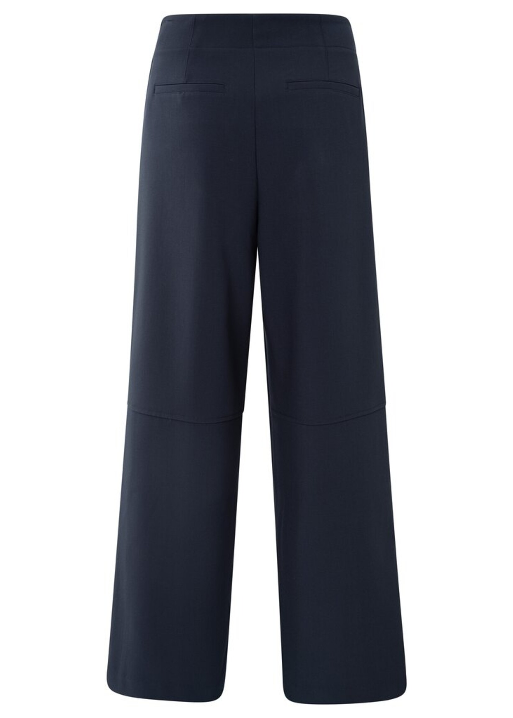 Yaya Yaya, Broek met hoge taille en strepen aan de zijkant, Inkwell Blue, Size: