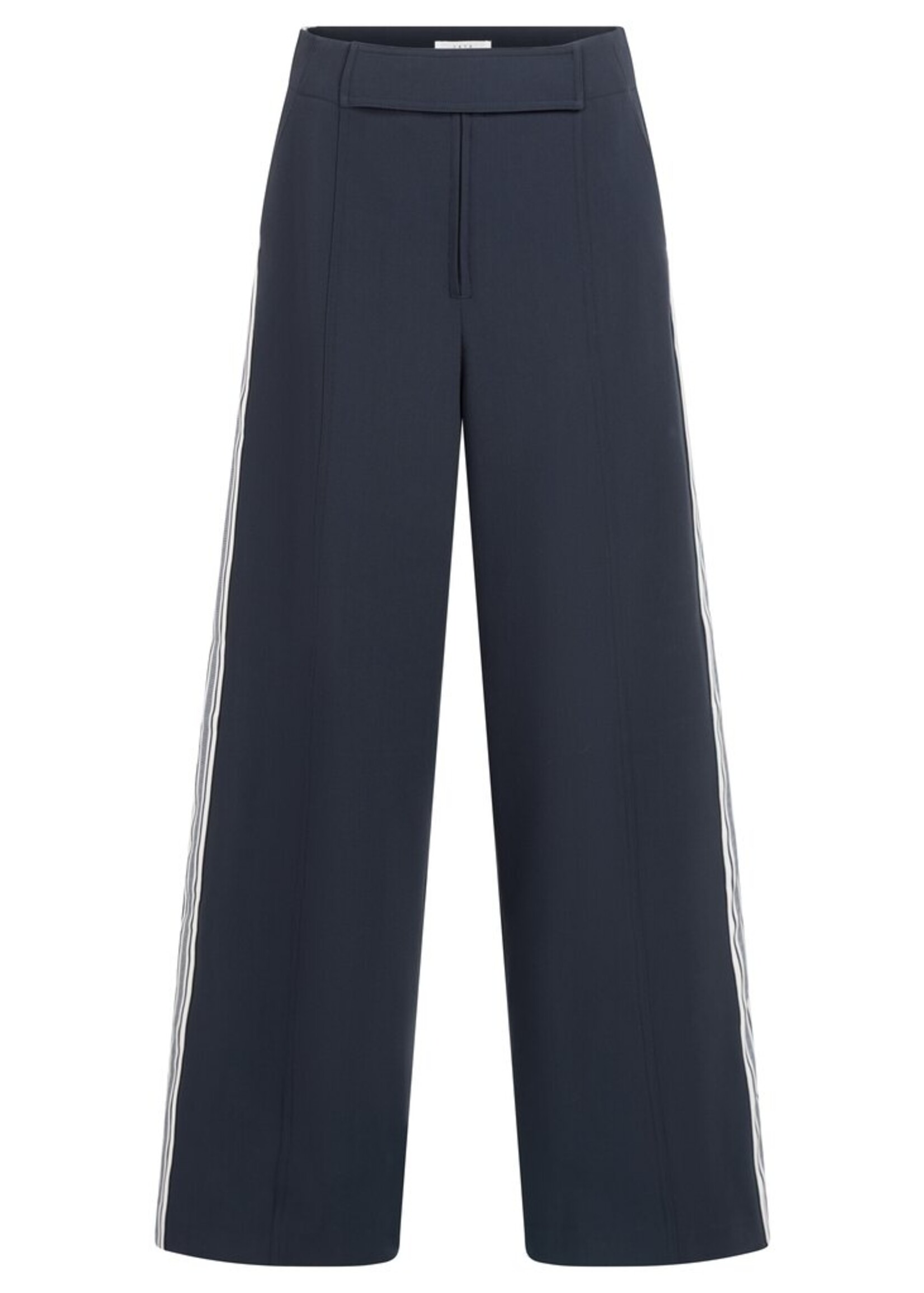 Yaya Yaya, Broek met hoge taille en strepen aan de zijkant, Inkwell Blue, Size: