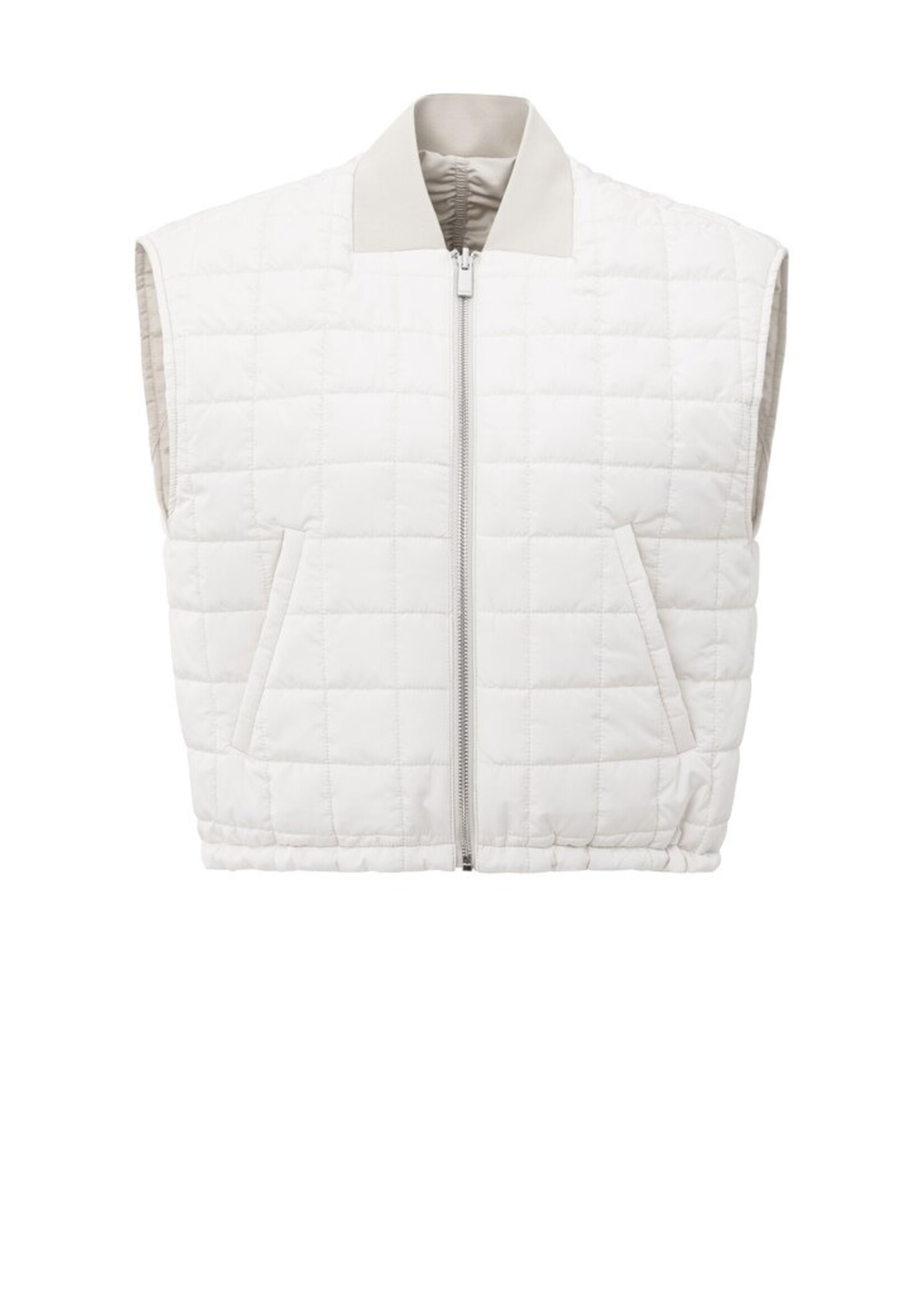 Yaya Yaya, Omkeerbare gewatteerde bodywarmer, Beige, Size