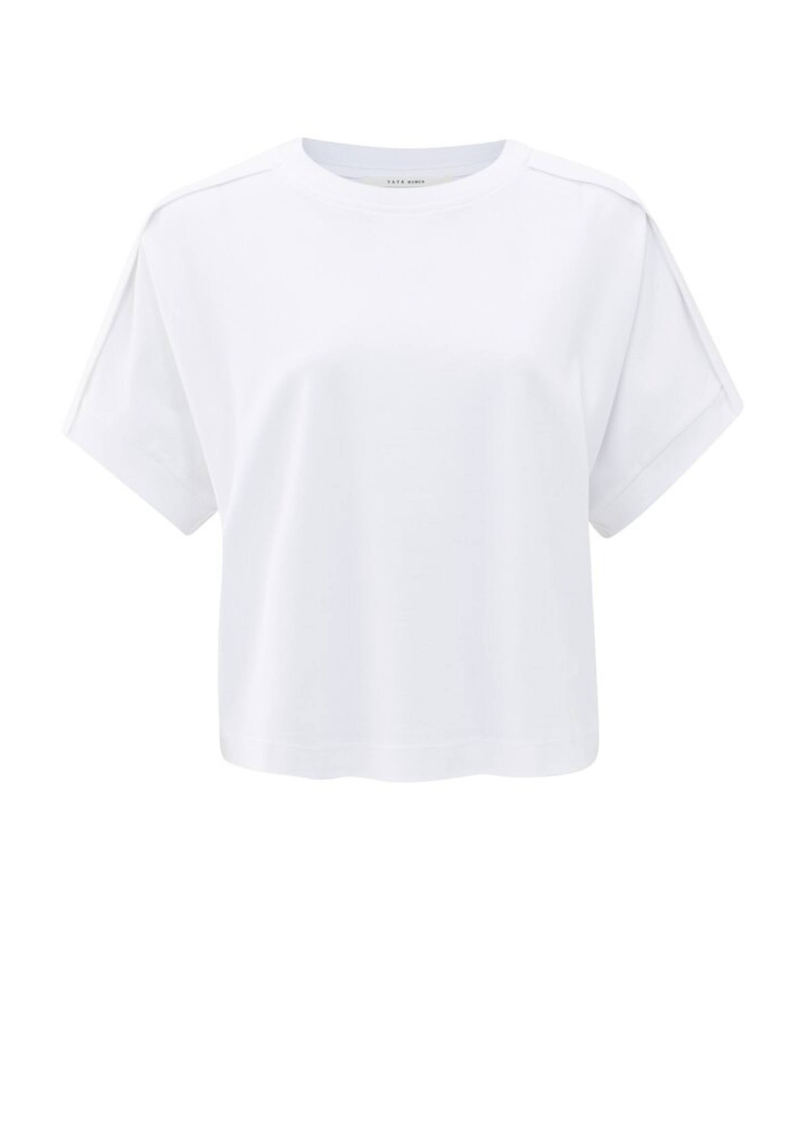 Yaya Yaya, Jersey top met korte mouwen, Pure White, Size: