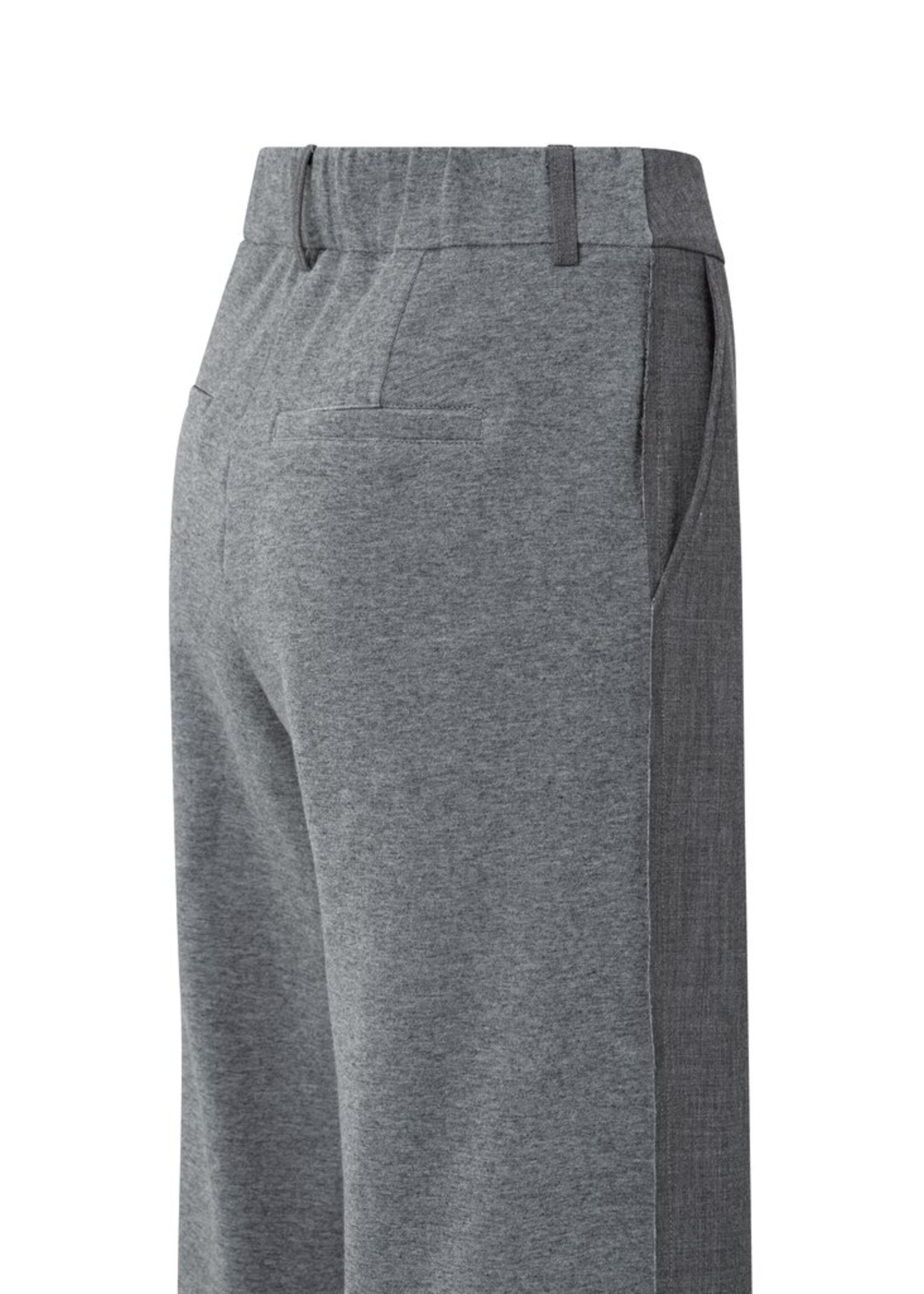 Yaya Yaya, Broek met wijde pijpen, Oyster black, Size: