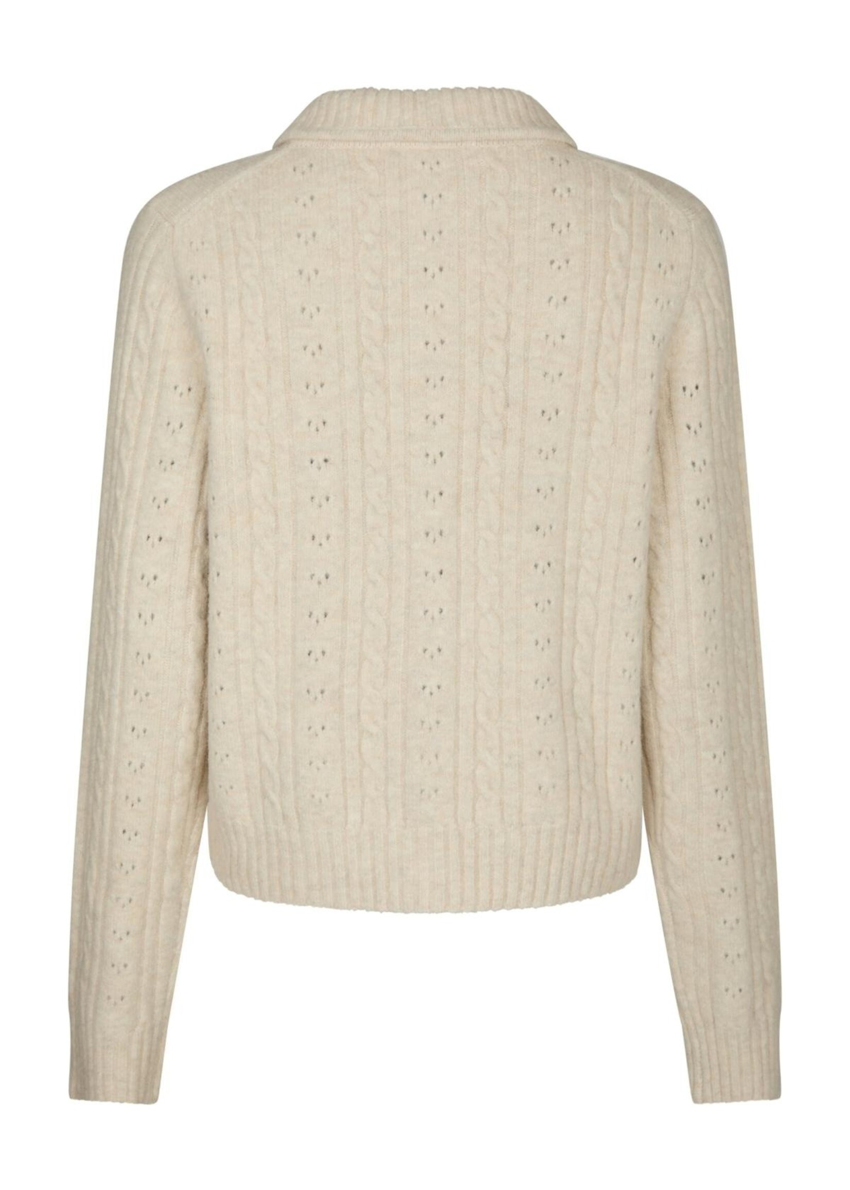 Neo Noir Neo Noir, Emelie Knit Cardigan, Ivory, Size: