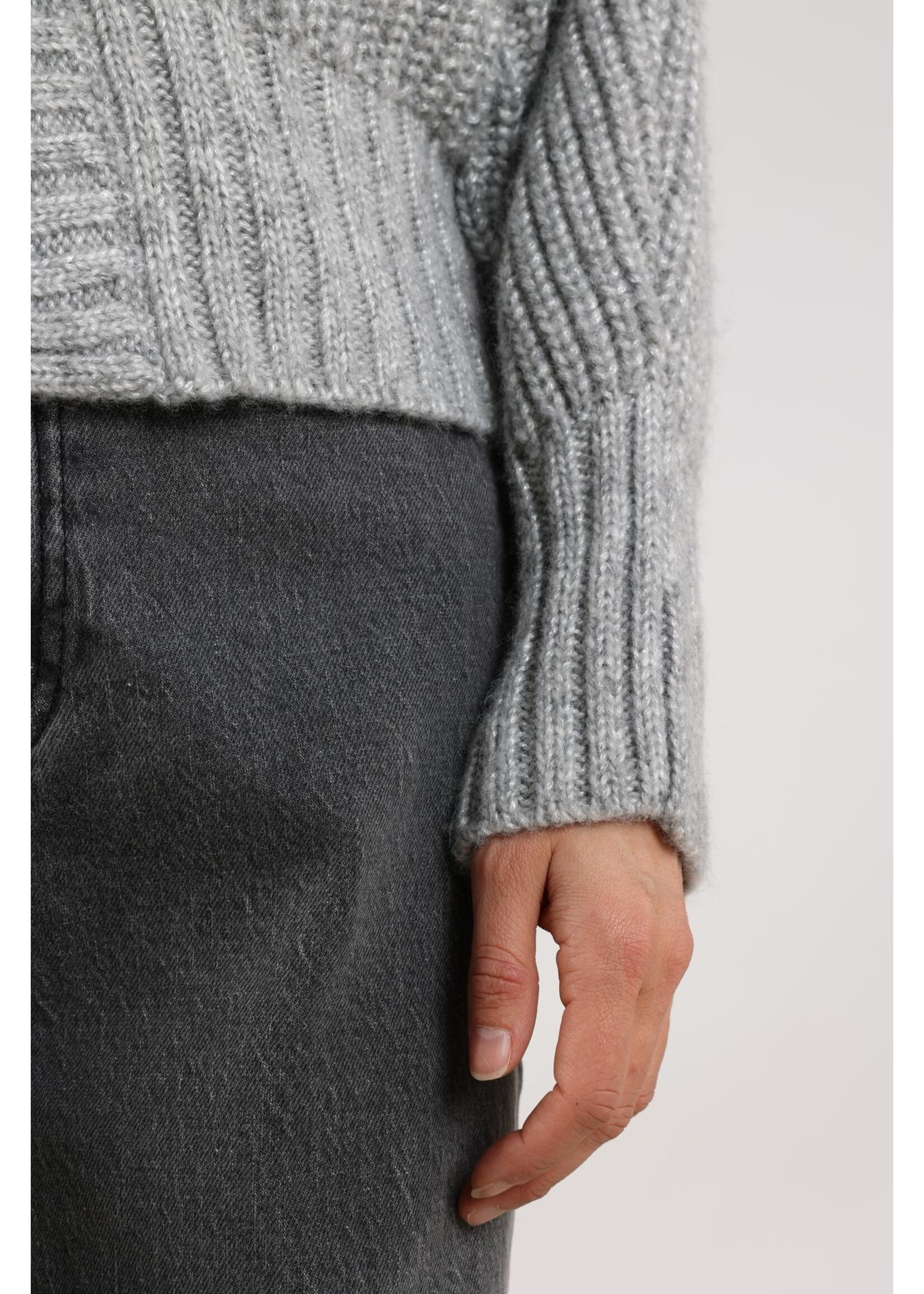 Nukus Nukus, Jolijn Cardigan, Light grey, Size: