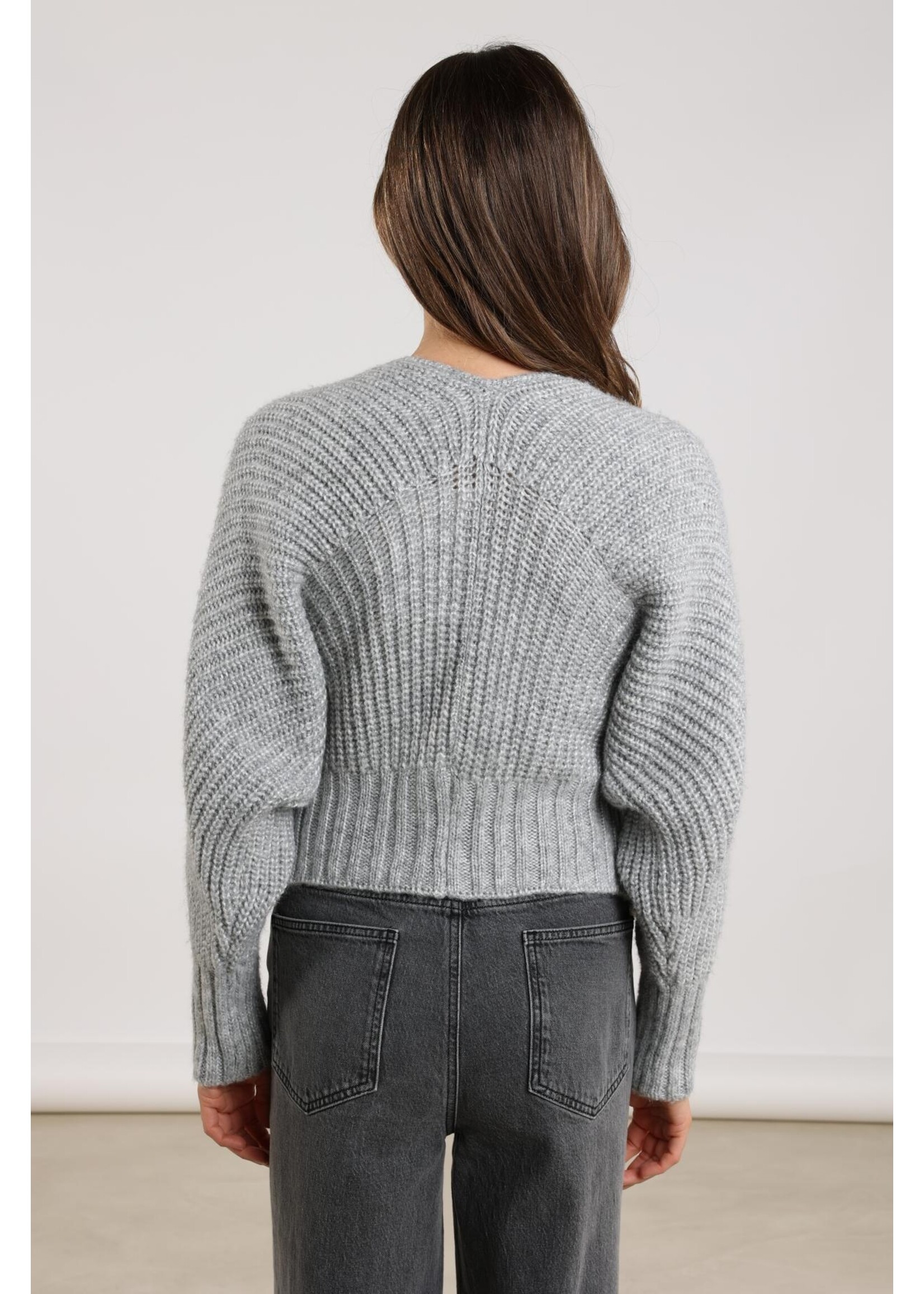 Nukus Nukus, Jolijn Cardigan, Light grey, Size: