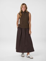 Neo Noir Neo Noir, Odelia Knit Spencer, Brown Melange, Size: