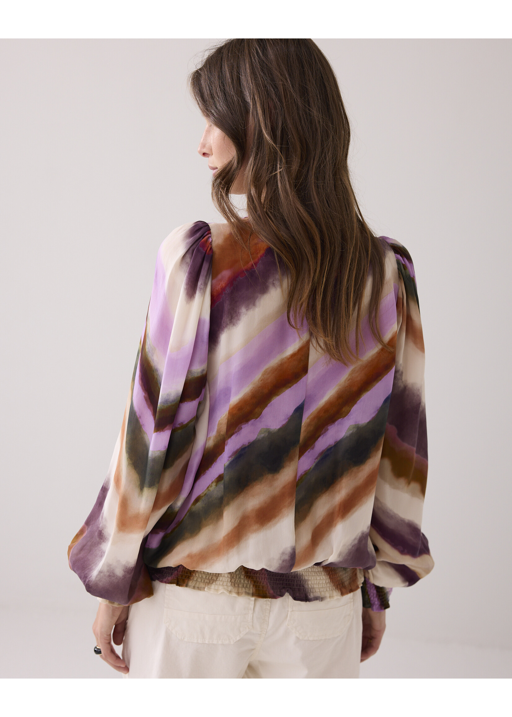 Summum Summum, Top long sleeves Zigzag print, Multicolour, Size: