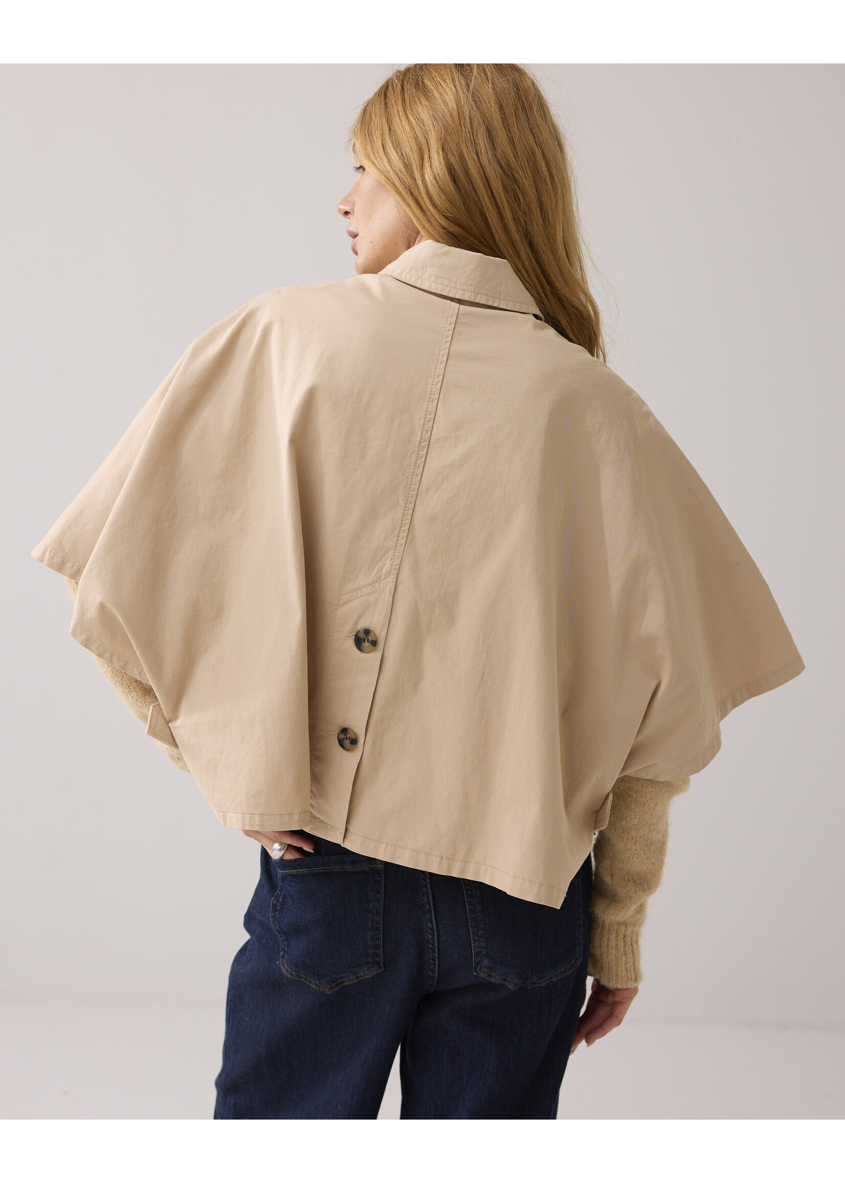 Summum Summum, Cape aurora stretch twill, Alpaca, Size: