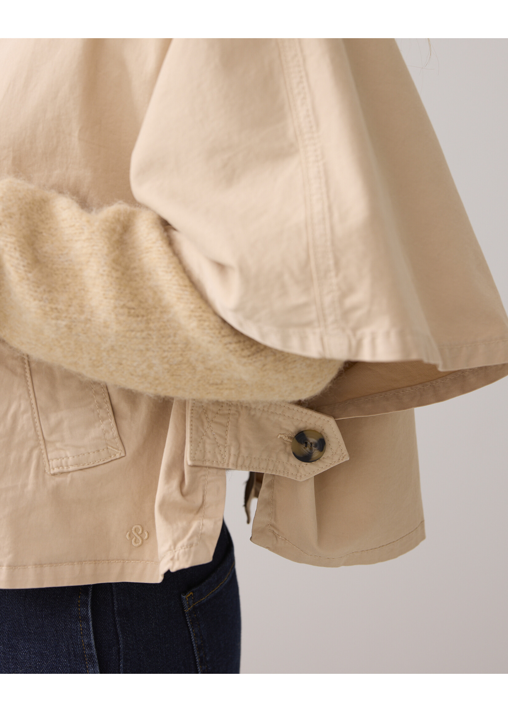 Summum Summum, Cape aurora stretch twill, Alpaca, Size: